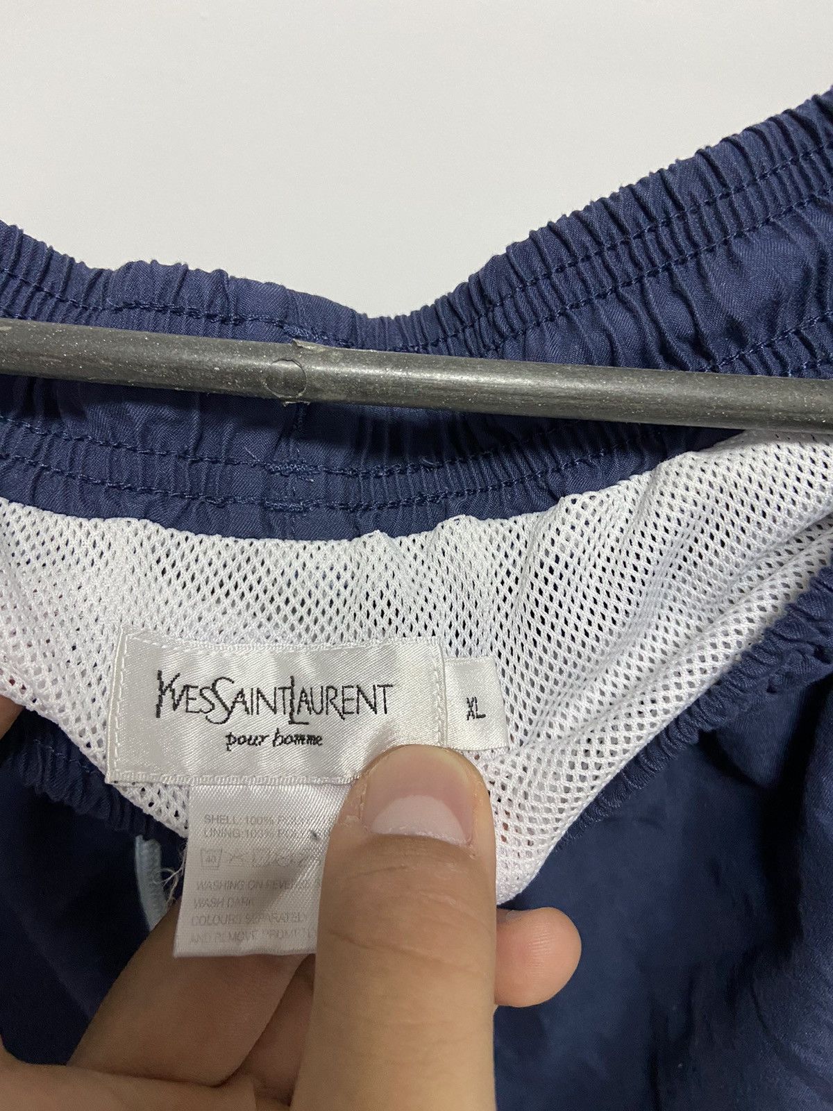 Vintage × Yves Saint Laurent Yves Saint Laurent Shorts Vintage Small Logo YSL Nylon Size US 36 / EU 52 - 6 Thumbnail