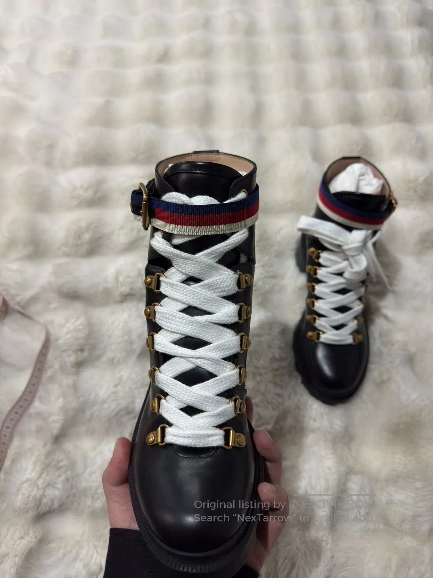 Gucci Guicci Black Women's Martin Boots| Size US 5.5 / IT 35.5 - 9 Thumbnail