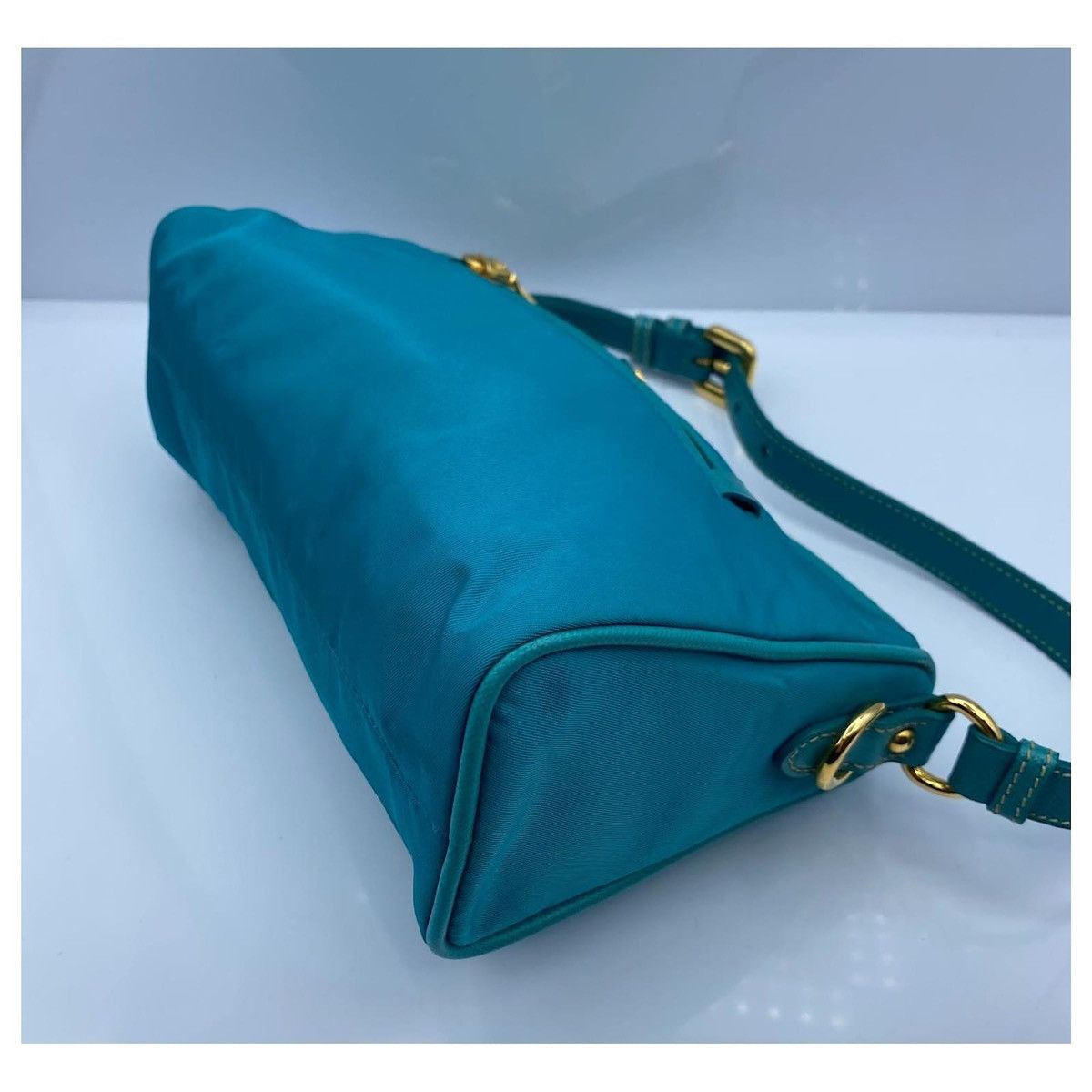 Prada Authentic Prada Shoulder bag Turquoise Size ONE SIZE - 4 Thumbnail