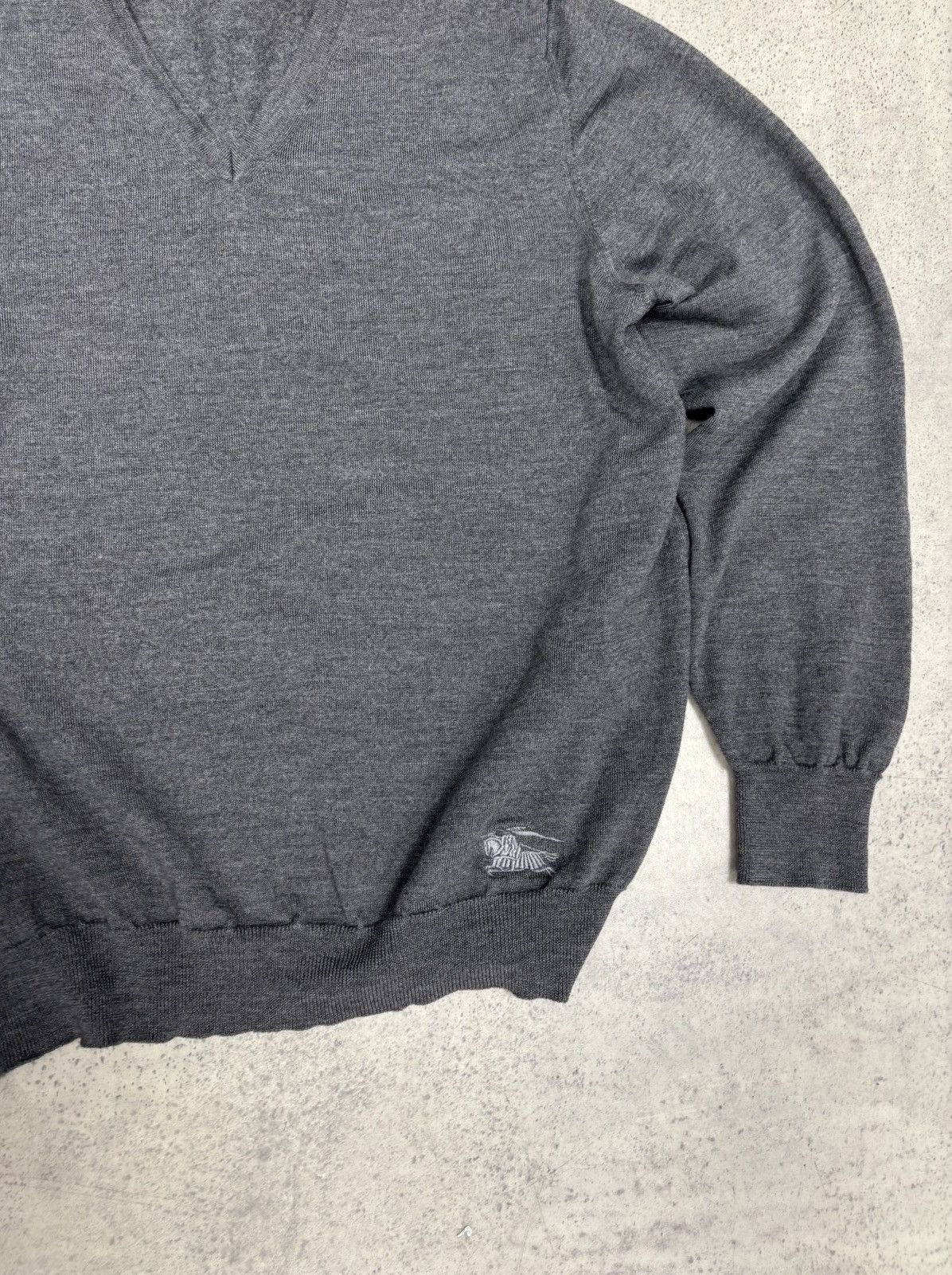 Burberry Burberry vintage grey sweater Size US L / EU 52-54 / 3 - 2 Thumbnail