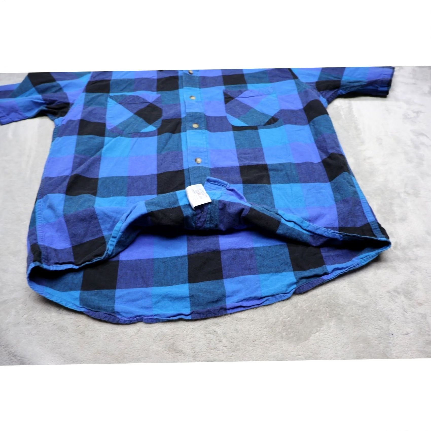 Pendleton Pendleton Wave Shirt Mens Blue Buffalo Plaid Short Sleeve Button Up Casual Shirt Size US L / EU 52-54 / 3 - 3 Thumbnail