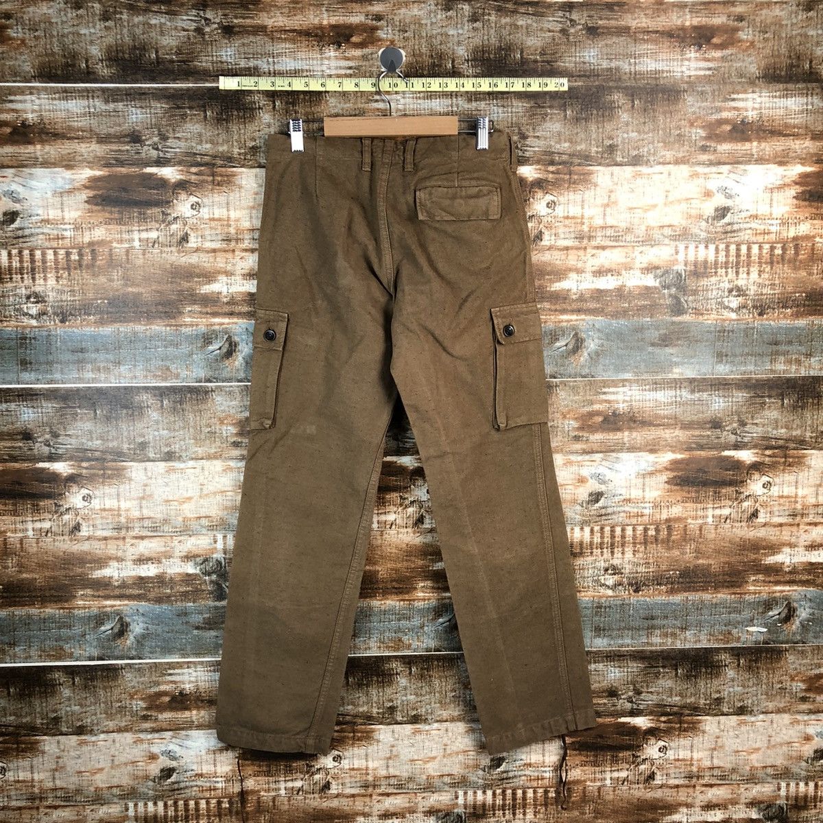 Japanese Brand Domingo Co Brown Cargo Multipocket Pants #A2437 Size US 27 - 15 Thumbnail