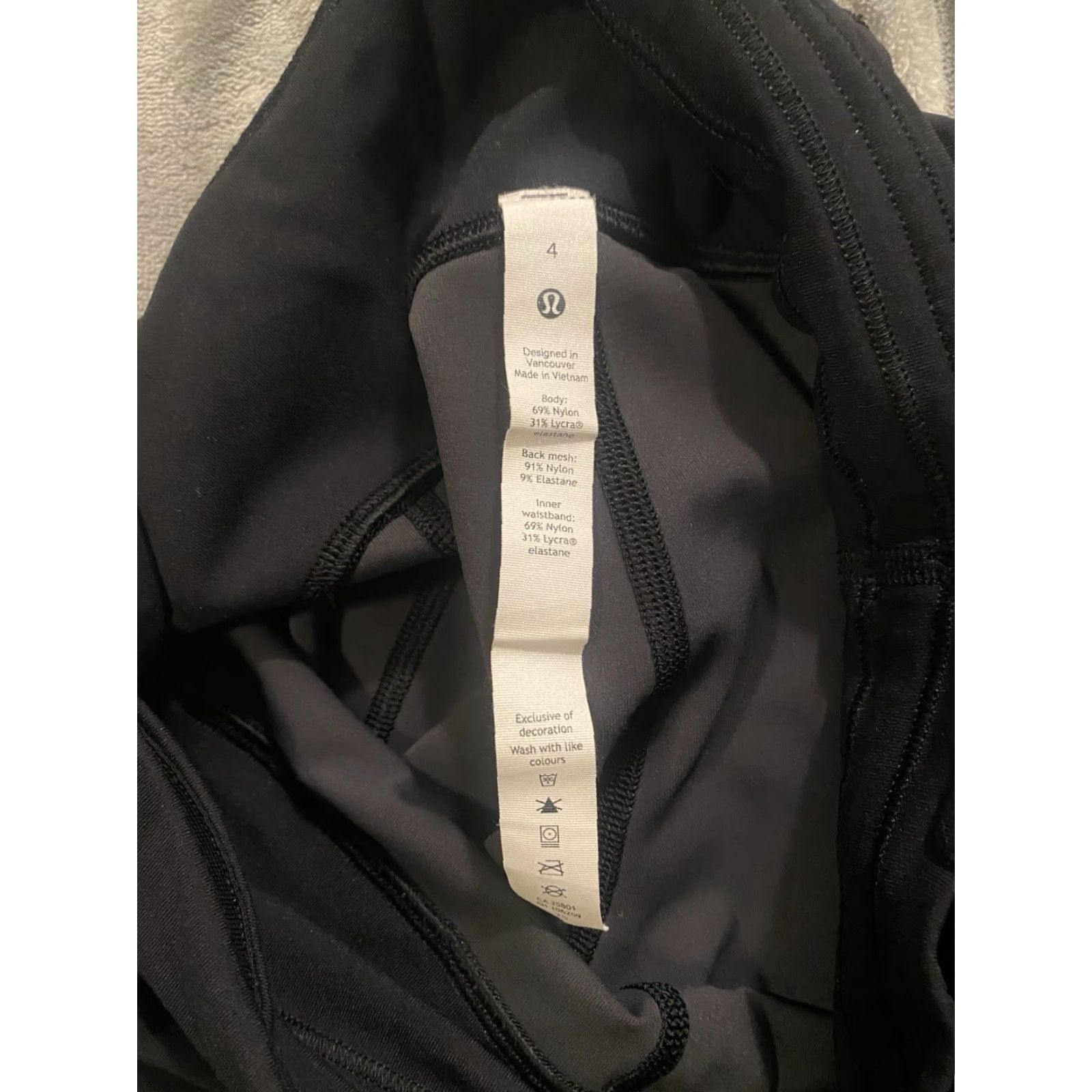 Lululemon Lululemon Pace Rival High Rise Crop Leggings 22" Camo Black Womens Size 4 Pants Size 27" / US 4 / IT 40 - 3 Thumbnail