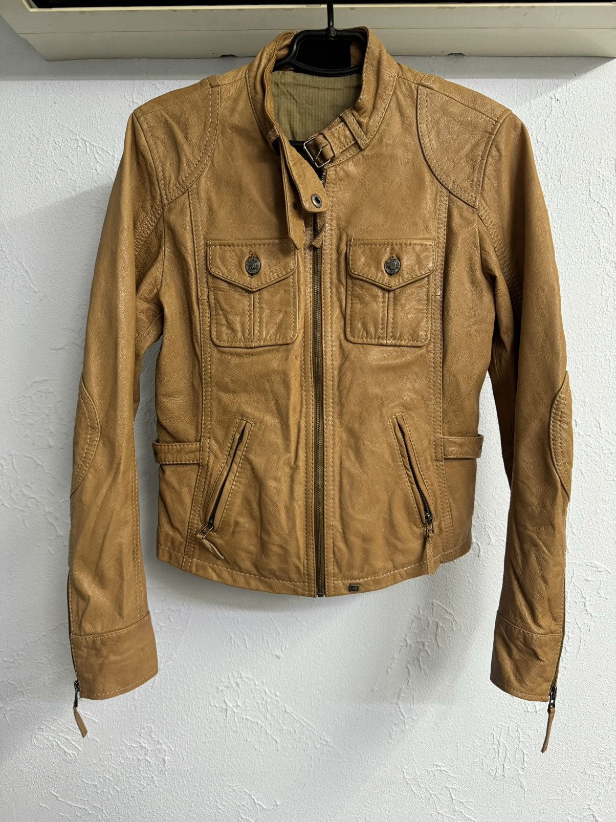 14th Addiction Vintage Soft Leather Bandage Jacket Size US M / EU 48-50 / 2 - 1 Thumbnail