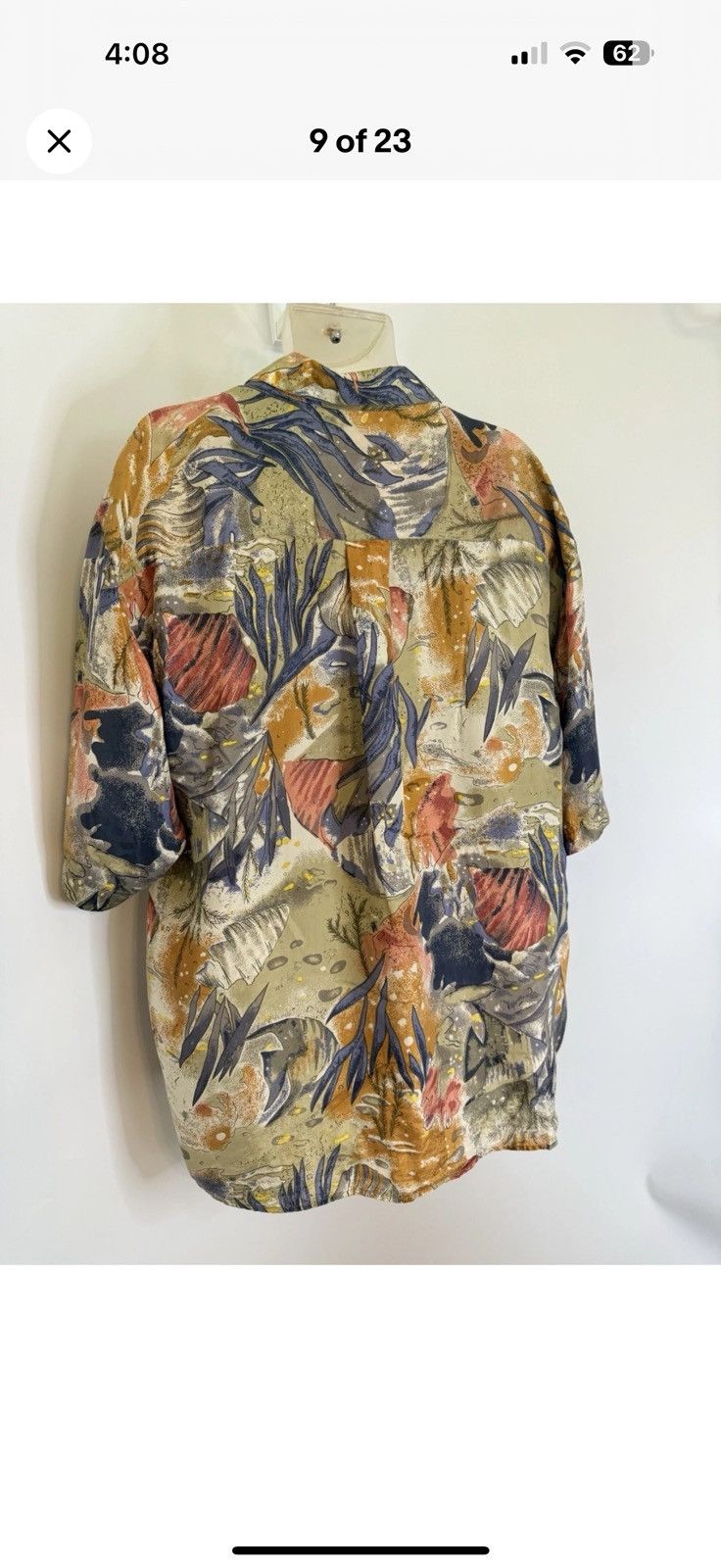 Other Summa Silk Tropical Fish Shirt XL Short Sleeve Hawaiian Size US XL / EU 56 / 4 - 8 Thumbnail