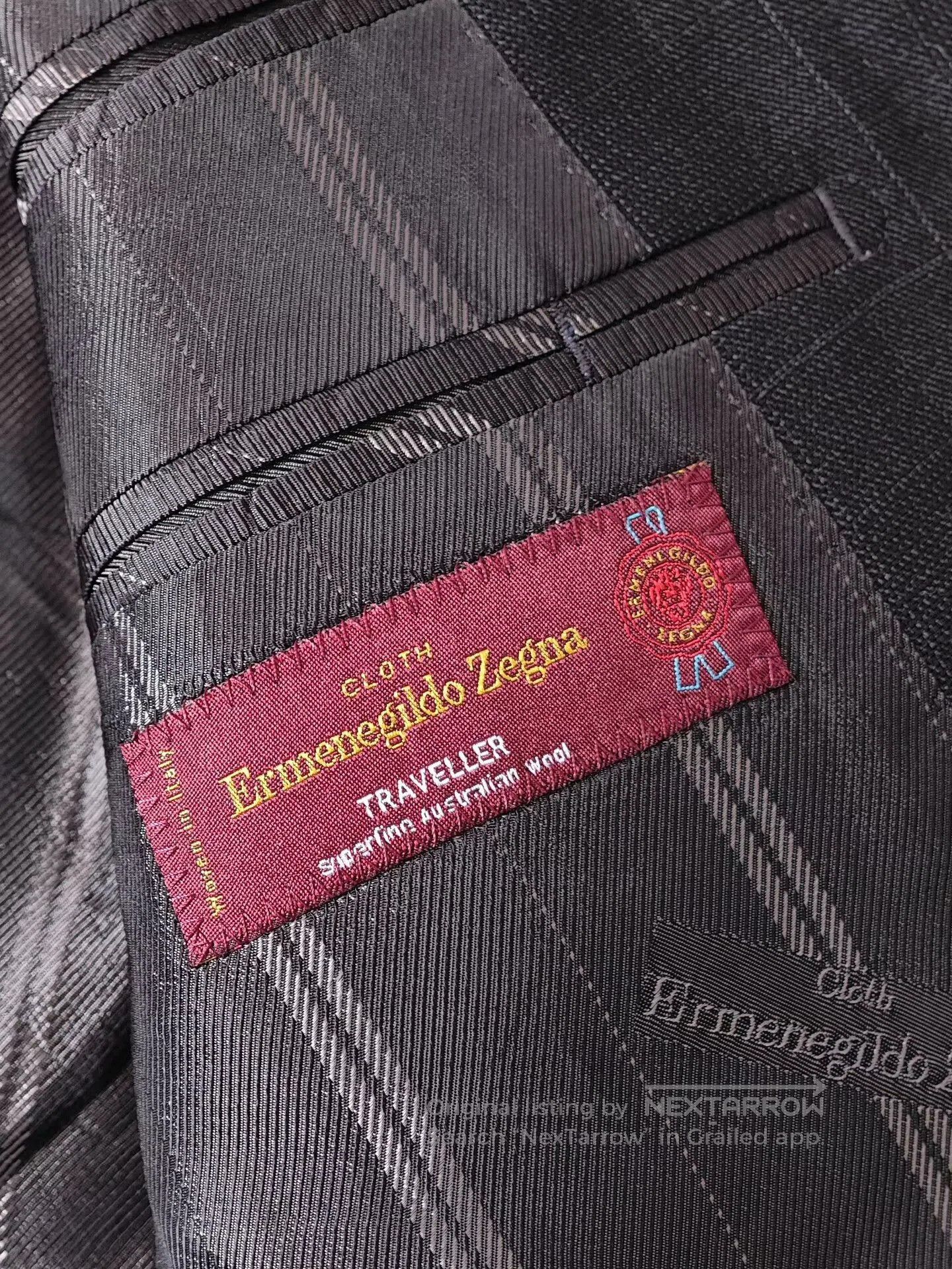 Ermenegildo Zegna Italian Zegna Wool Custom Suit Traveller. Size US M / EU 48-50 / 2 - 7 Thumbnail