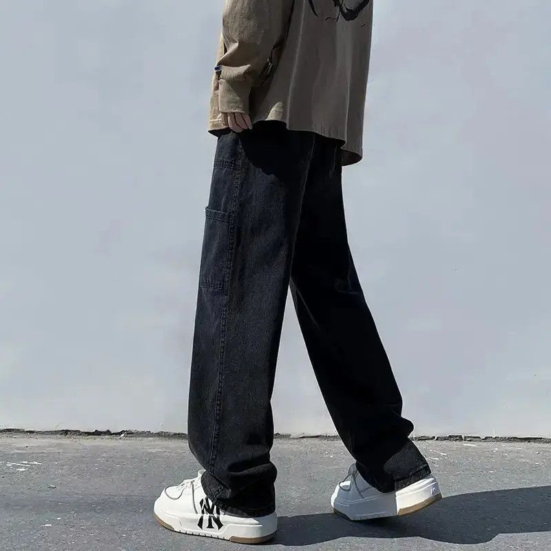 Japanese Brand Loose straight leg wide leg casual jeans Size US 34 / EU 50 - 6 Thumbnail
