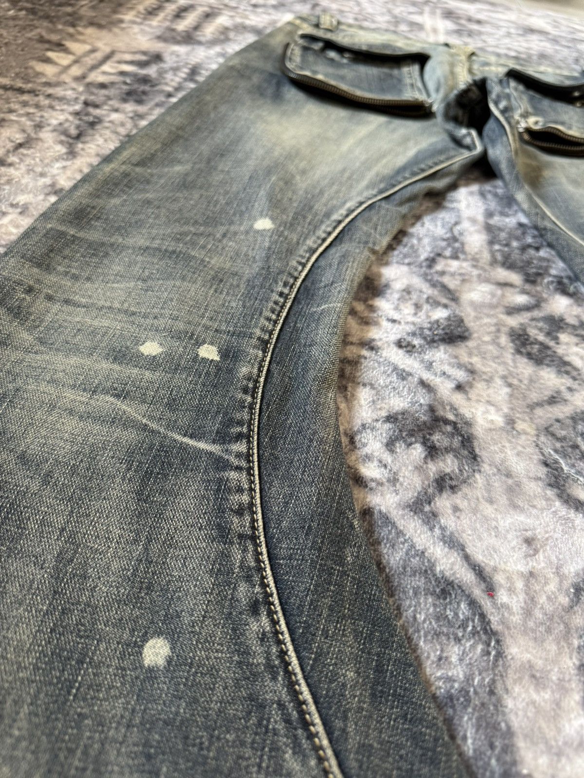 PPFM × The Smiths 2000s PPFM Japan Curve Leg Gun Pocket Jeans Size US 30 / EU 46 - 23 Thumbnail