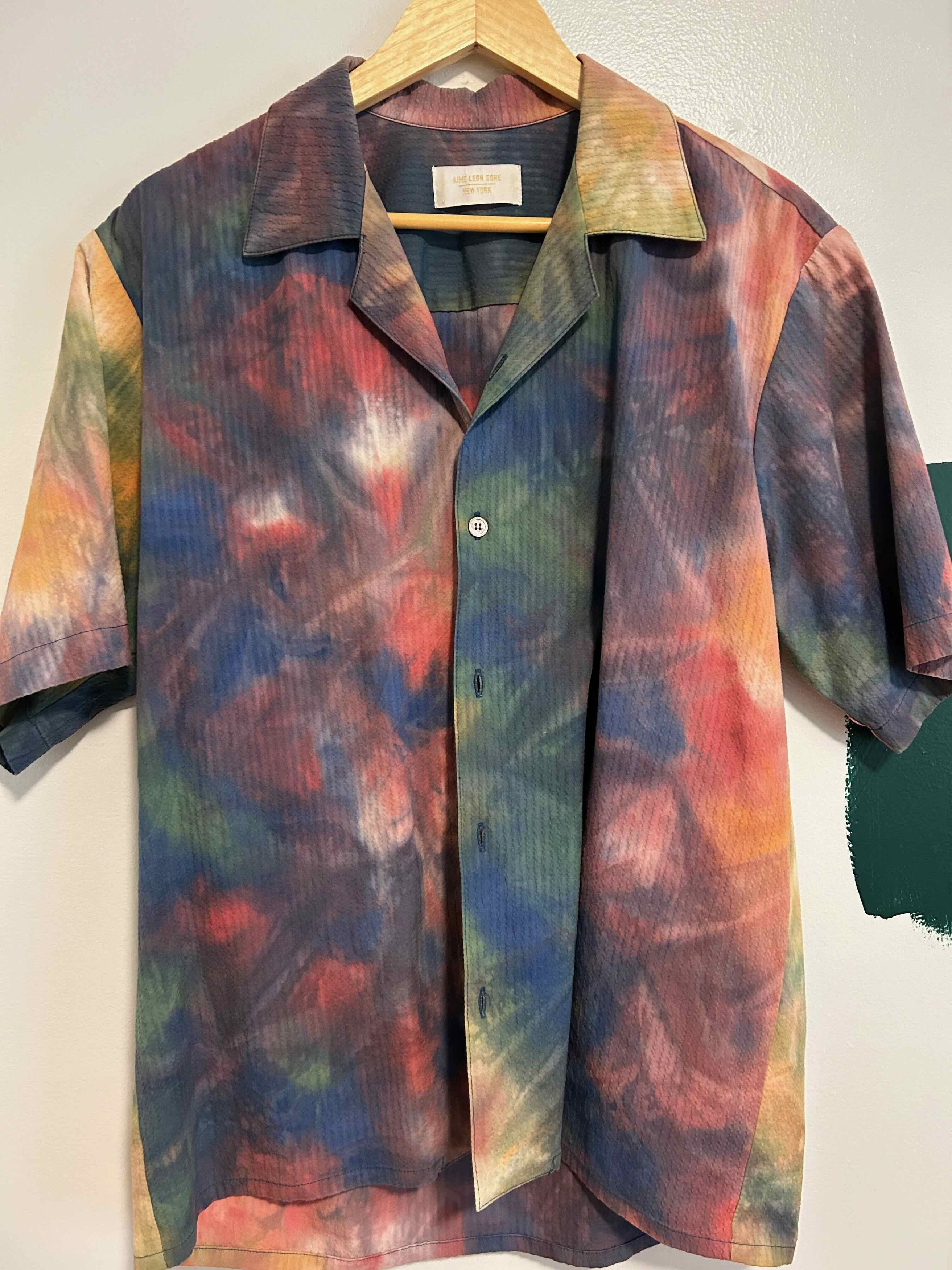 Aime Leon Dore Tie Dye Camp Collar Size US M / EU 48-50 / 2 - 1 Thumbnail