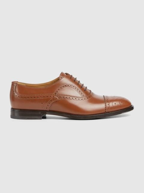 Gucci o1s1wg110425 Men's Lace Up Shoes in Brown Size US 11.5 / EU 44-45 - 1 Preview