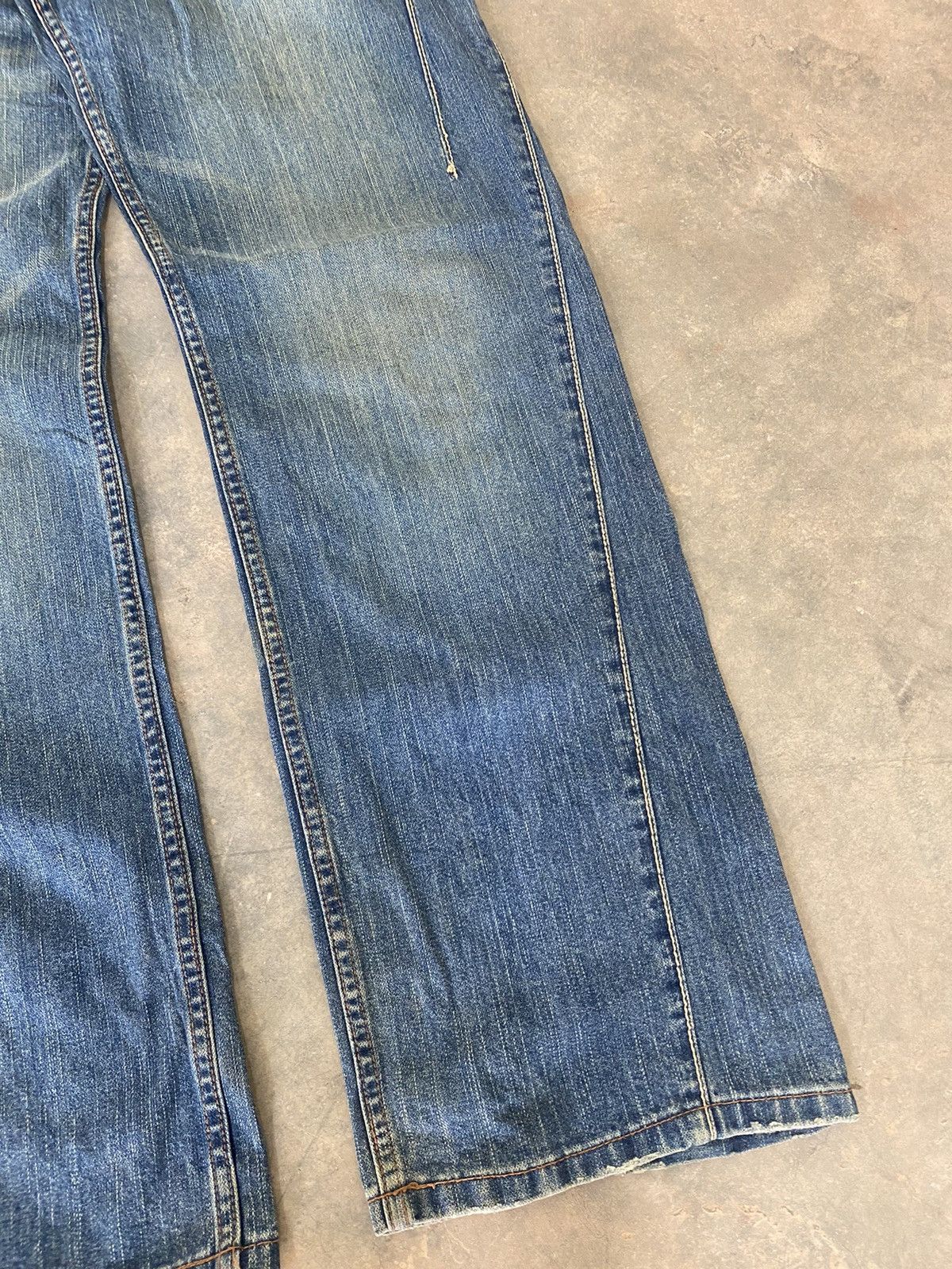 Hysteric Glamour Sick☠️ DoubleName Double Waist Wash Jeans Punk Grunge Size US 32 / EU 48 - 4 Thumbnail