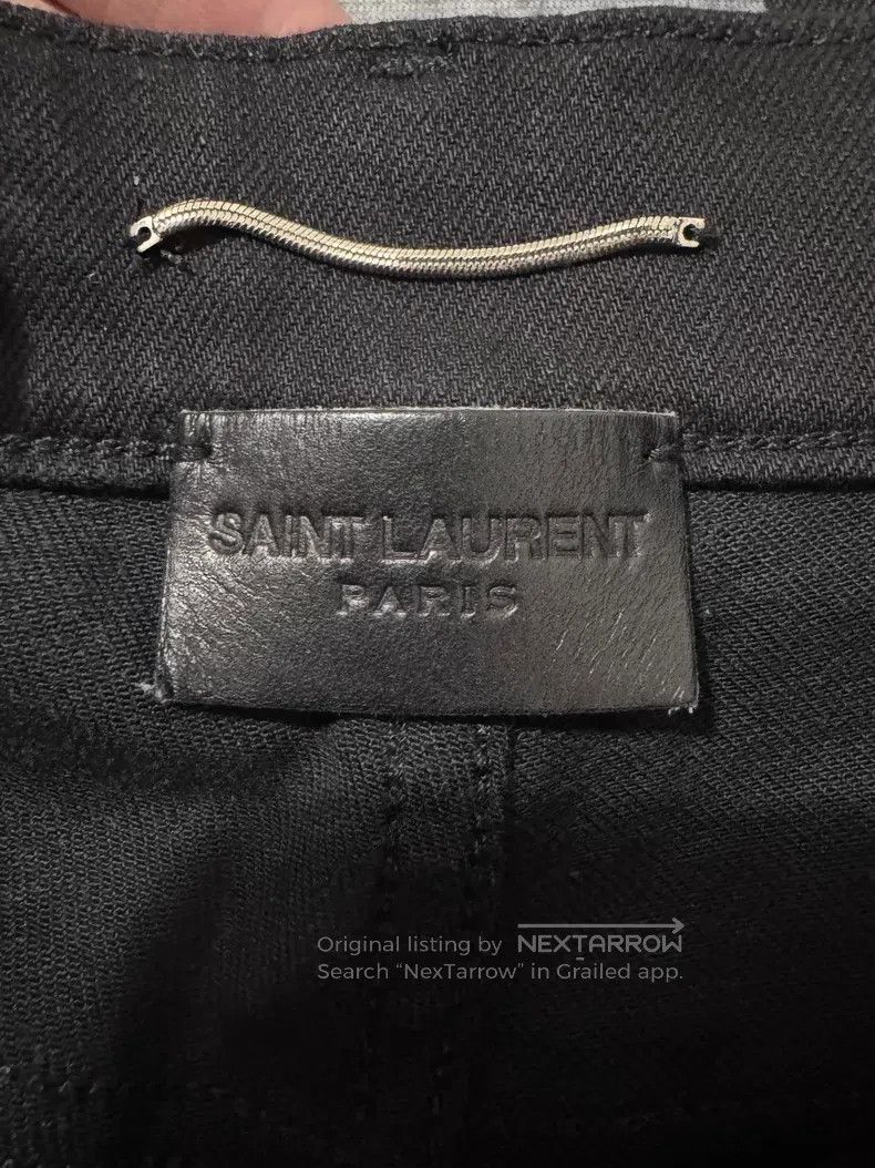 Saint Laurent Paris Saint Laurent Paris Heavy Coated Wax Basic Denim Jeans Size US 32 / EU 48 - 6 Thumbnail