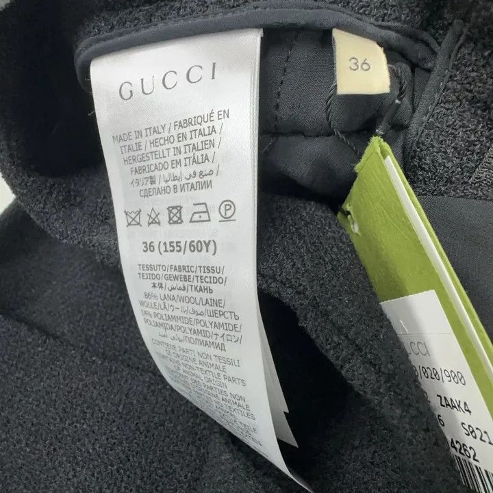 Gucci Gucci Black Pleated Casual Pants for Women-2507 Size 35" - 4 Thumbnail
