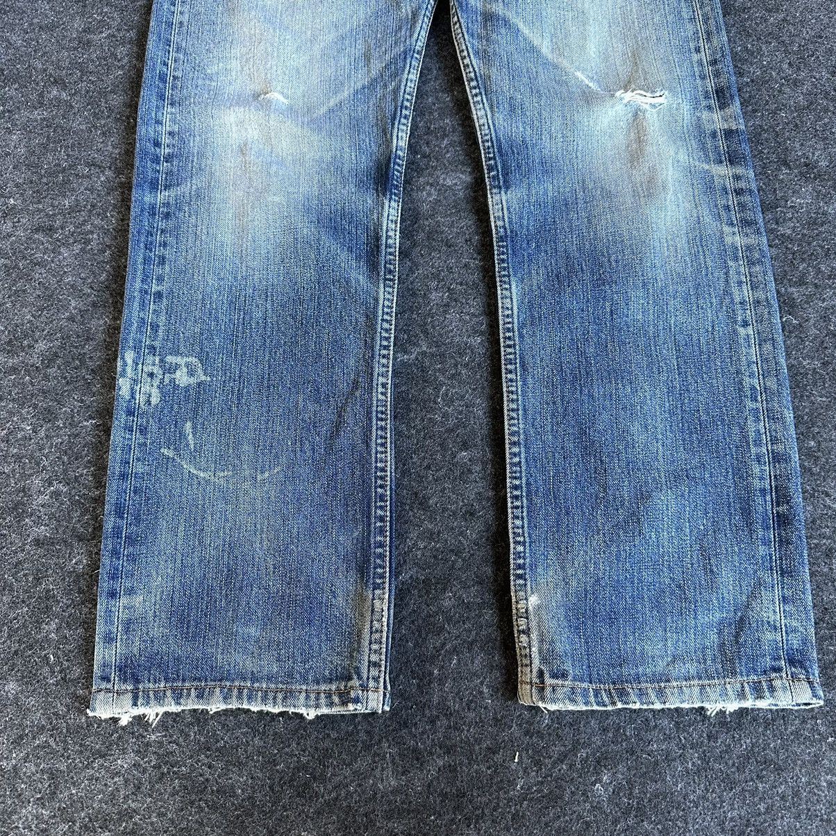 Levi's Levis 505 Distressed Blue Washed Vintage Denim 32x30 D578 Size US 32 / EU 48 - 3 Thumbnail