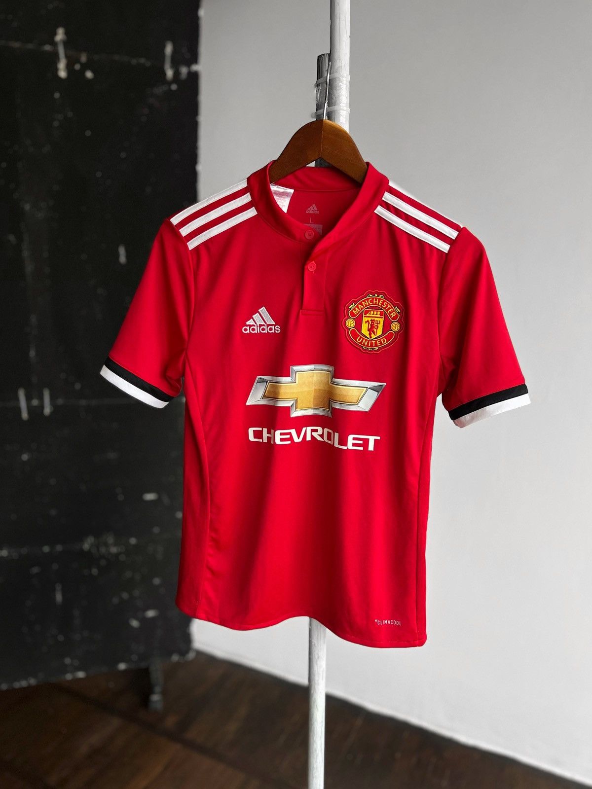 Adidas Adidas x FC Manchester United Boys Red Soccer Home Jersey Size US XS / EU 42 / 0 - 1 Thumbnail