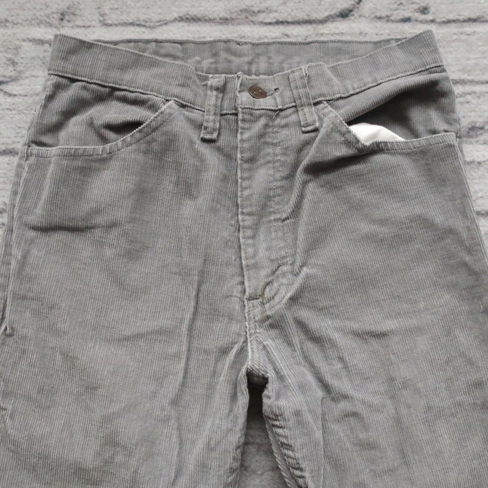 Gap Vintage Gap Pioneer Corduroy Boot Cut Pants Mens 28 Grey Jeans 70s Size US 28 / EU 44 - 2 Thumbnail