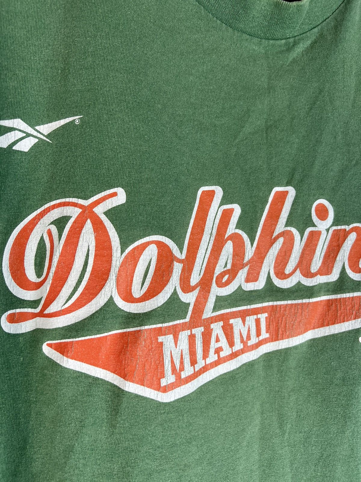 Reebok Vintage 2000s Reebok Miami Dolphins Long Sleeve T-Shirt Size US L / EU 52-54 / 3 - 4 Thumbnail