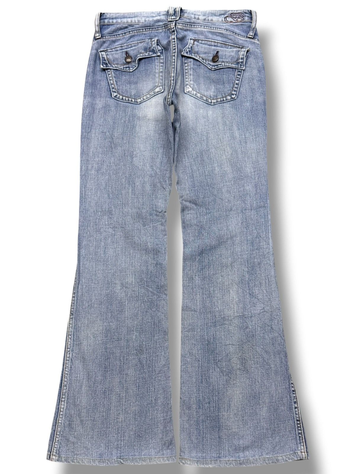 Japanese Brand Vintage Brappers Japan Denim Jeans | Y2K Bootcut Flare | W30 Size 30" / US 8 / IT 44 - 3 Thumbnail