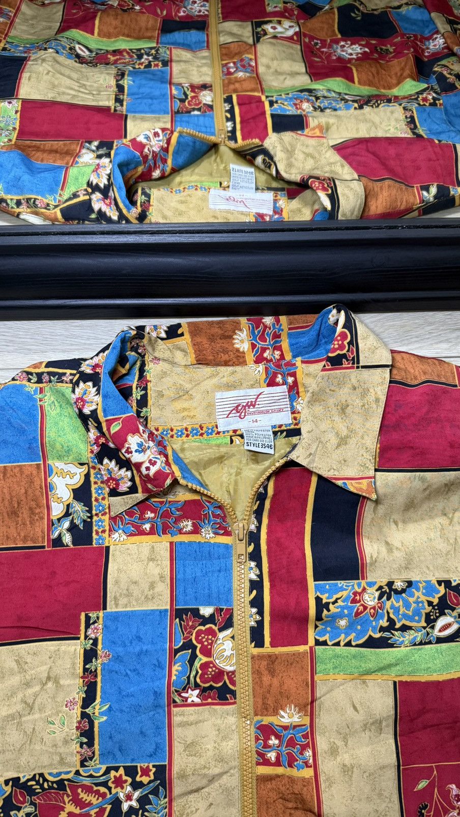 Bape Vintage / Y2K 1980s Unique Floral Patchwork Jacket Size M / US 6-8 / IT 42-44 - 4 Thumbnail