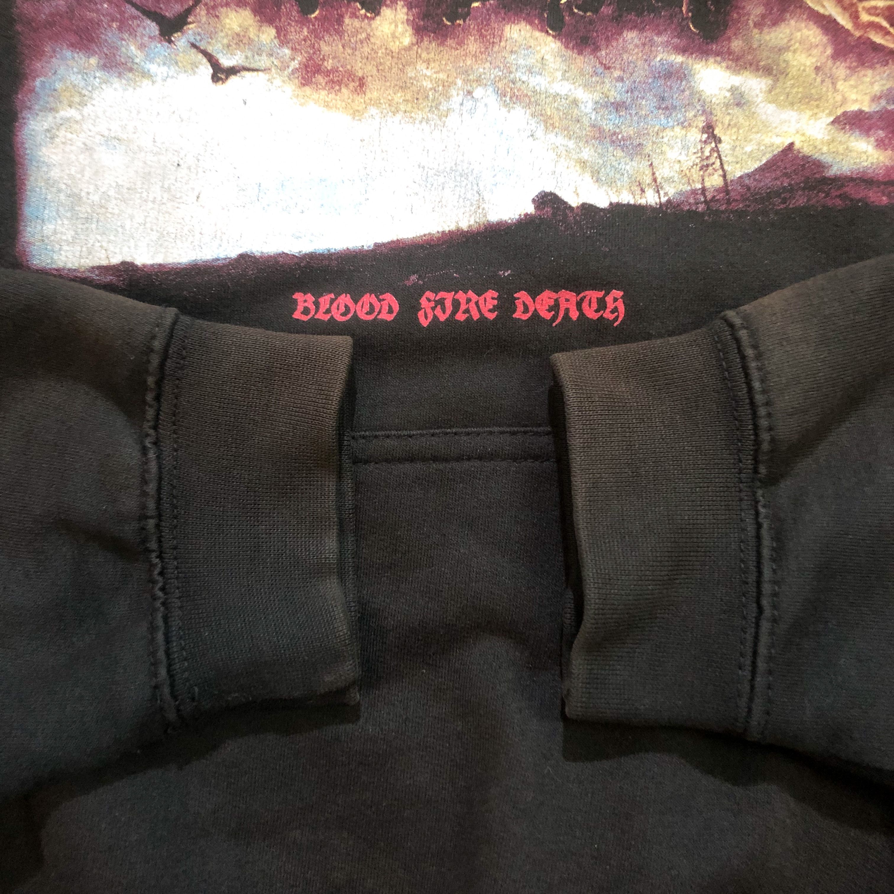 Band Tees Bathory Blood Fire Death Hoodie Sun Faded Aesthetic Size US L / EU 52-54 / 3 - 6 Thumbnail