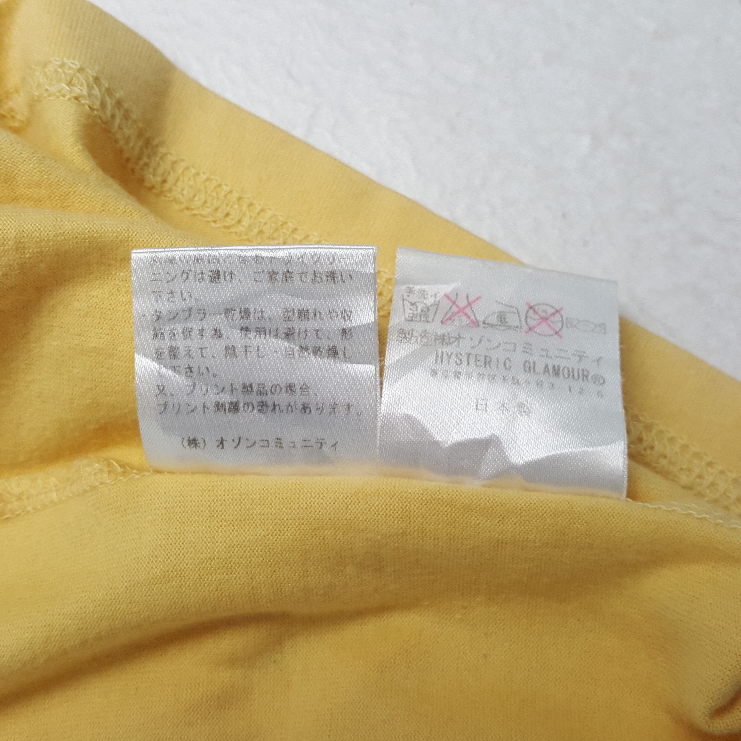 Hysteric Glamour Vintage Hysteric Glamour Japan Fashion Brand T-Shirt C301N50 Size US XS / EU 42 / 0 - 6 Thumbnail