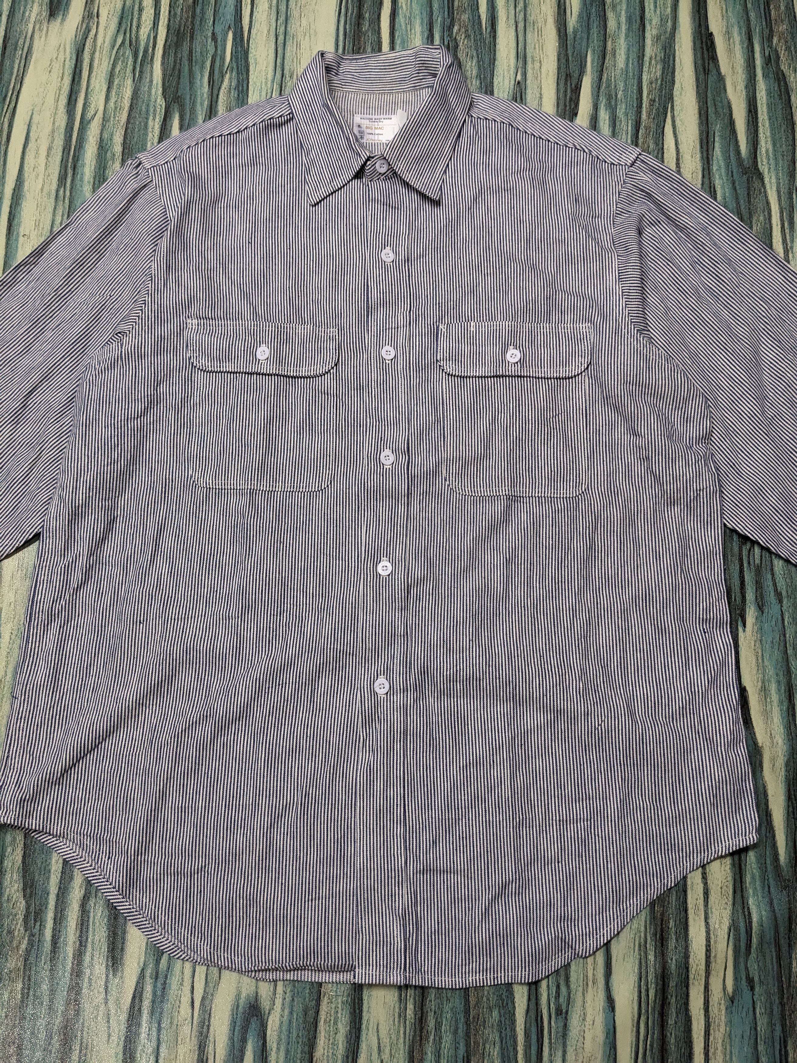 Big Mac Vintage 70's BIGMAC JC PENNY Hickory Shirt Size US XXL / EU 58 / 5 - 2 Thumbnail