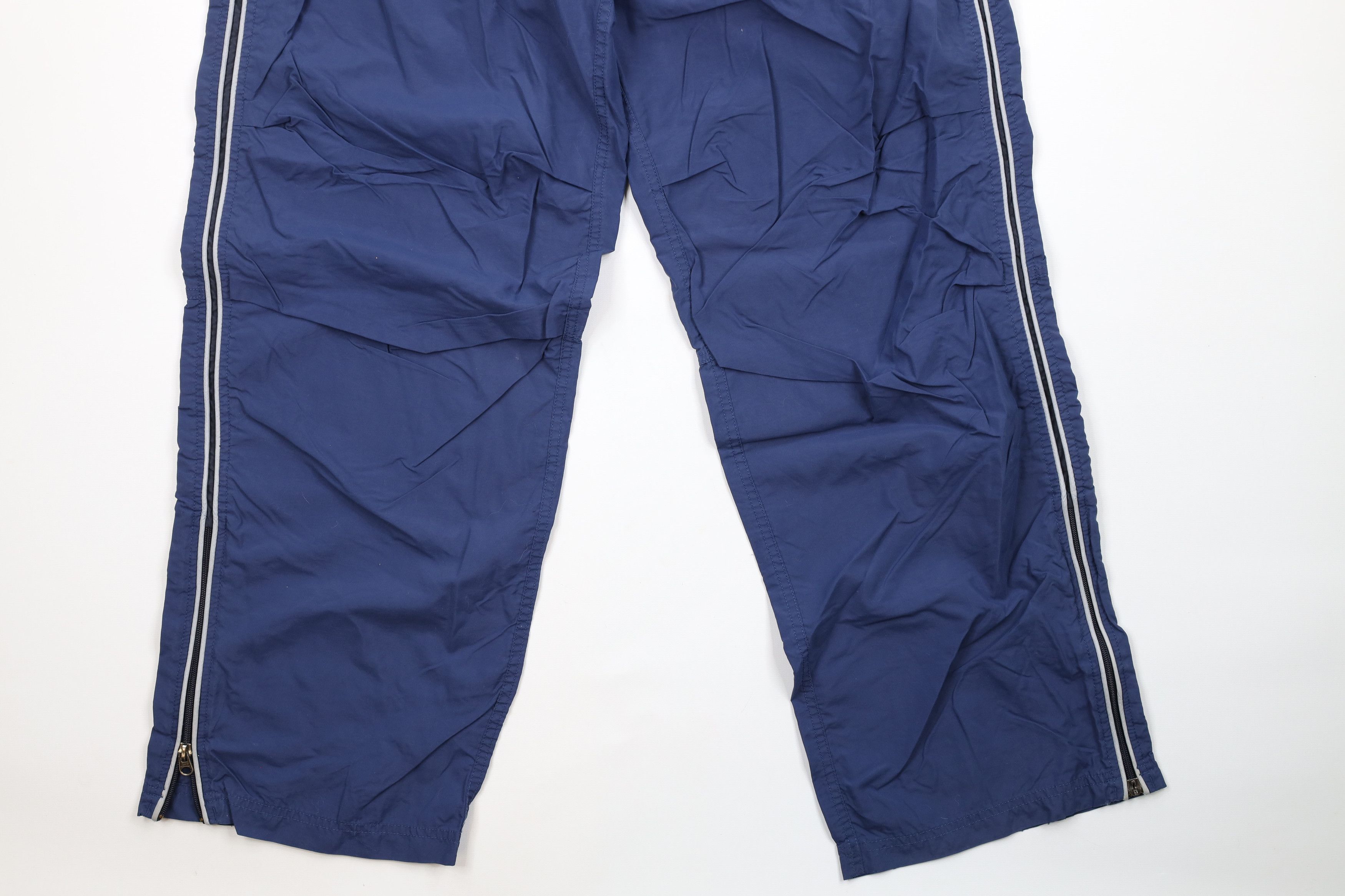 Abercrombie & Fitch × Vintage Vintage 90s Abercrombie & Fitch Striped Wide Leg Pants Blue Size US 34 / EU 50 - 4 Thumbnail