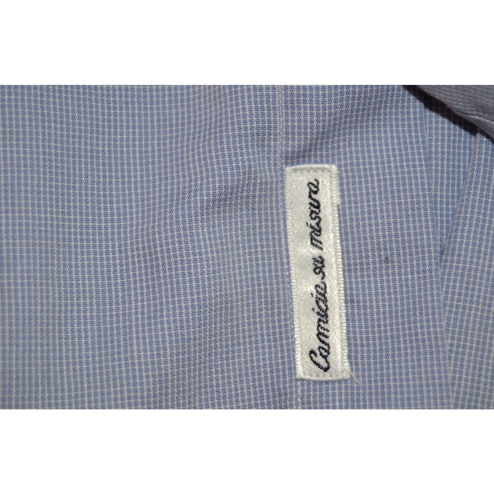 Vintage Paslo Gennari Firenze Button Shirt Men's Italy Blue XL Cotton Shirt Size US XL / EU 56 / 4 - 4 Thumbnail
