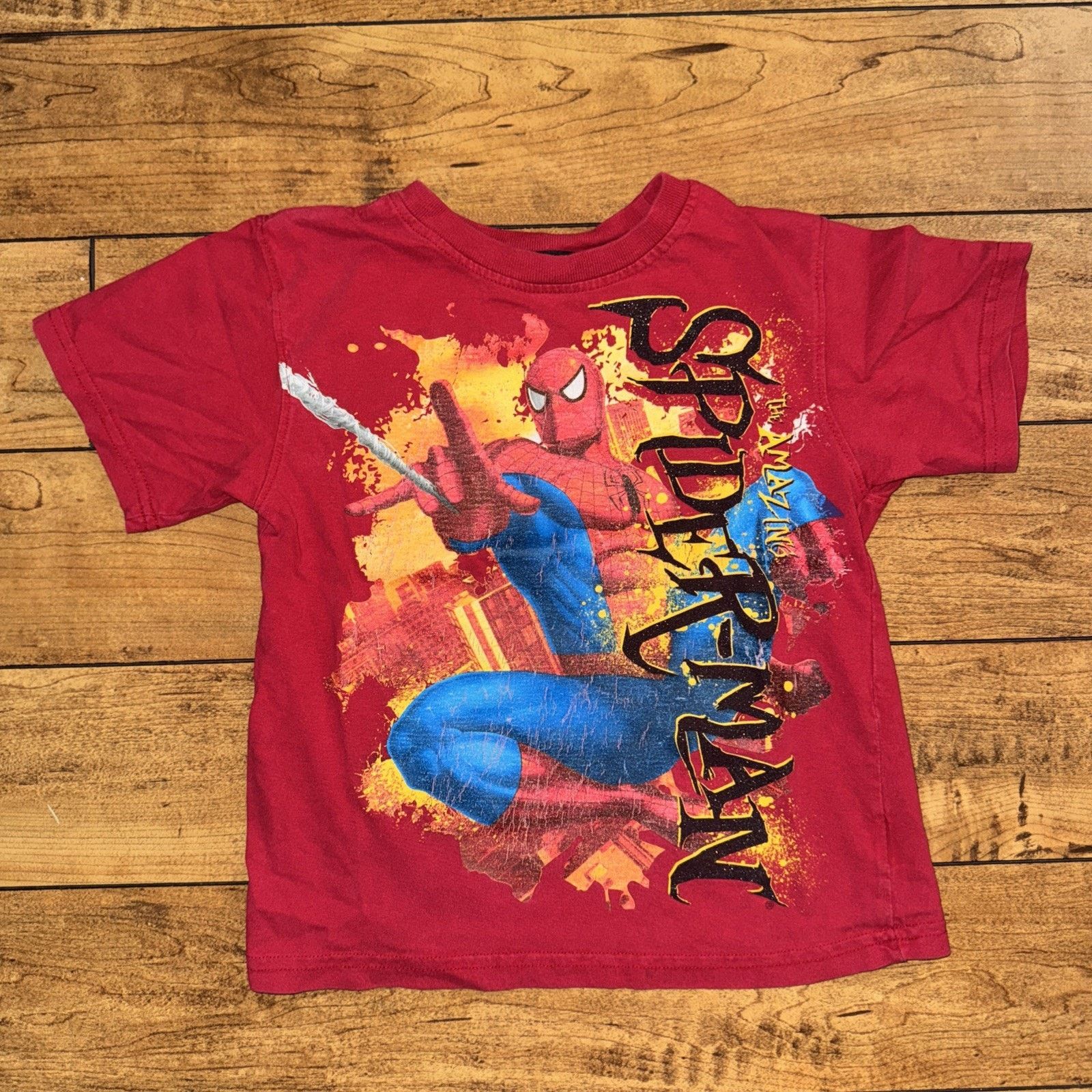 Marvel Comics × Vintage The Amazing Spiderman Kids T-Shirt Size 6 14x17 Size XXS / US 00 / IT 34 - 1 Thumbnail