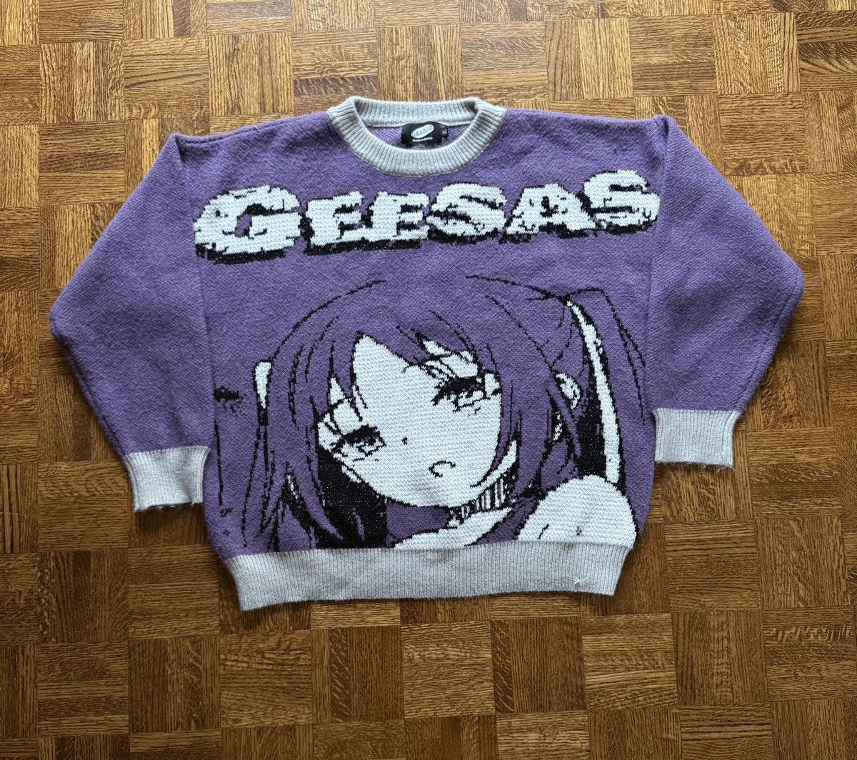 Anime Harajuku Geesa Anime Girl Oversized Pullover Sweater Size US XL / EU 56 / 4 - 1 Thumbnail