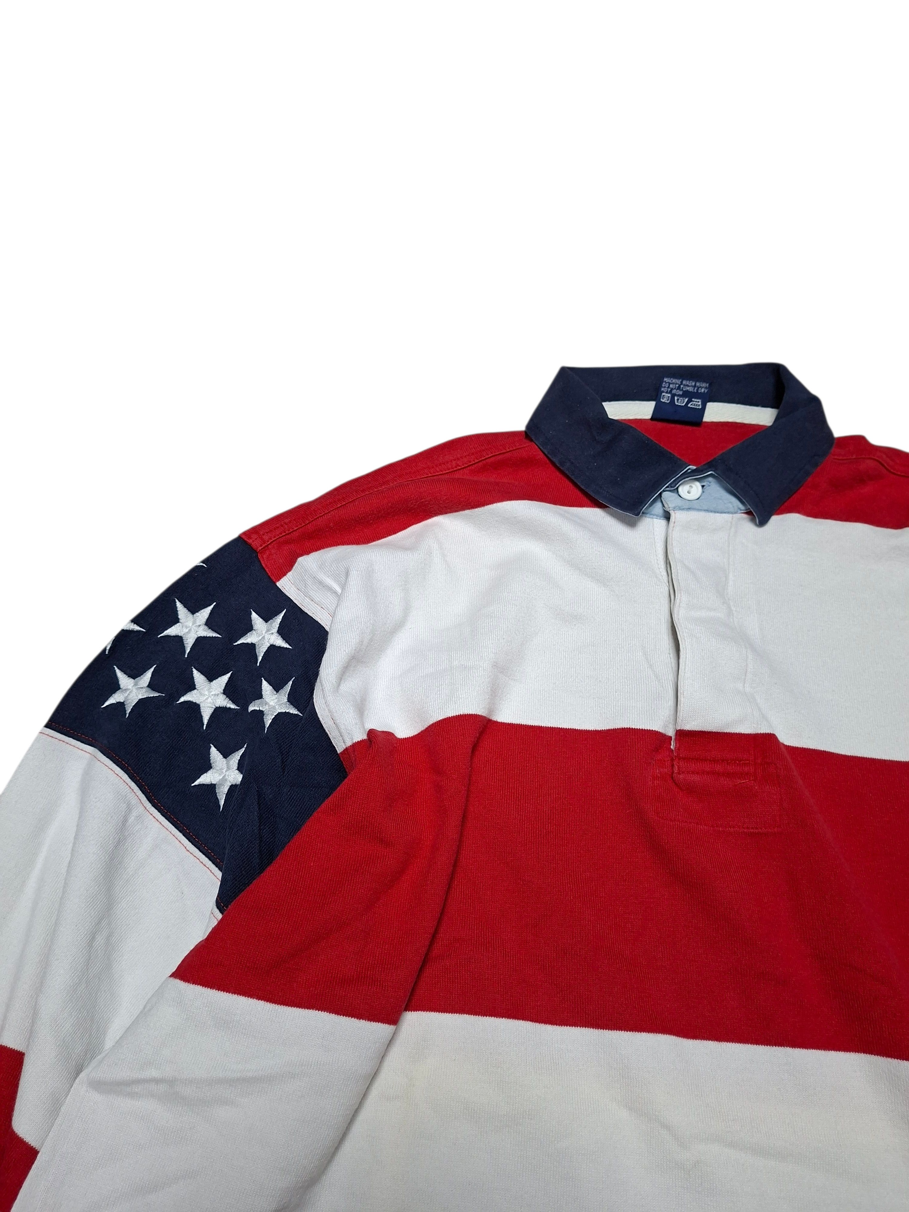 Gant GANT VINTAGE AMERICAN FLAG 90S RUGBY SHIRT Size US XL / EU 56 / 4 - 2 Thumbnail