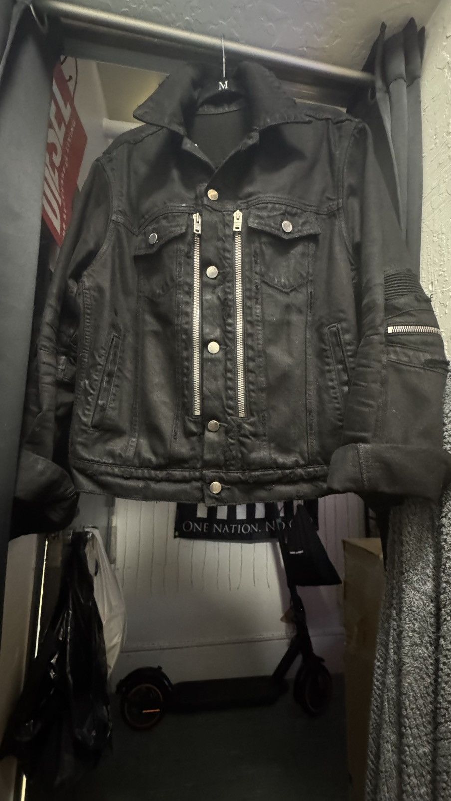Amiri Amiri Black MX2 Denim Trucker Jacket Size US L / EU 52-54 / 3 - 5 Thumbnail