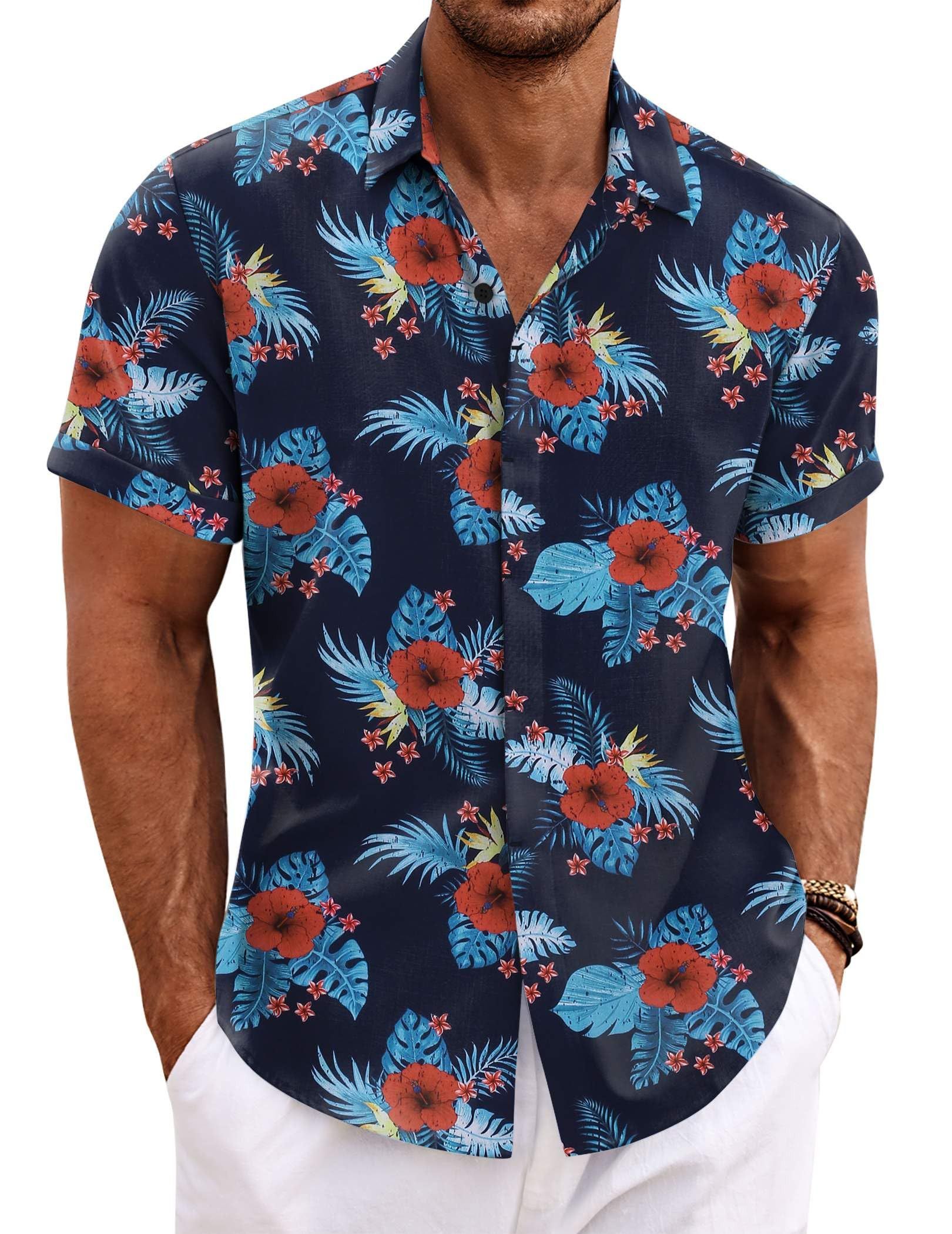 Vintage Men's linen beach summer shirt Size US XL / EU 56 / 4 - 4 Thumbnail