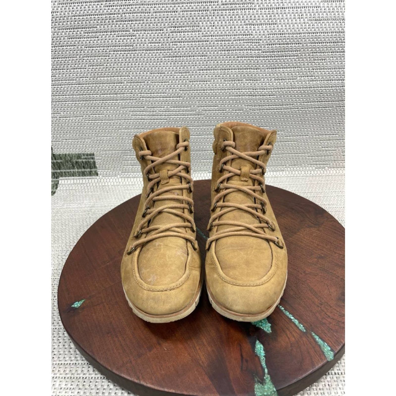 SOREL Sorel Womens Boots Harlow Lace Brown Suede Waterproof Ankle Hiking Size 8 Boots Womens, Brown, Suede, Waterproof, Hiking Size US 8 / IT 38 - 4 Thumbnail