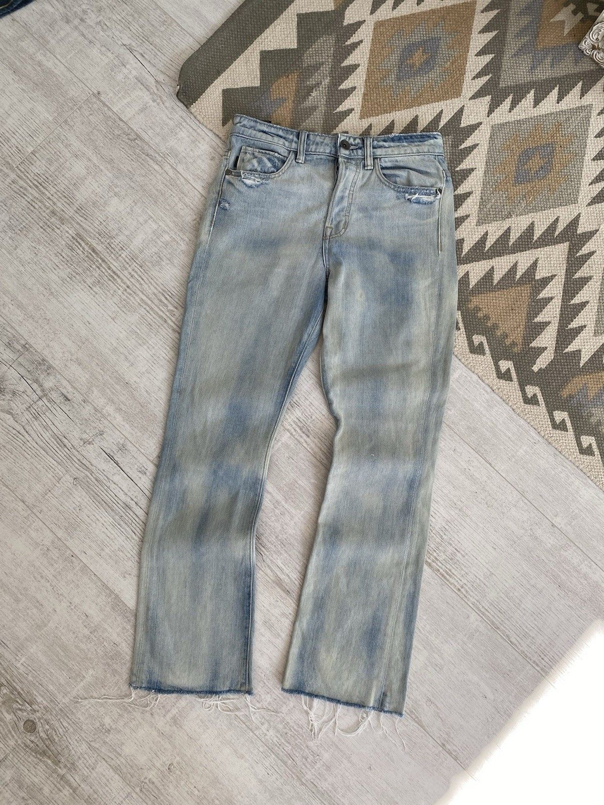Helmut Lang Helmut Lang Womens Washed Denim Jeans Pants Size 26" / US 2 / IT 38 - 2 Thumbnail