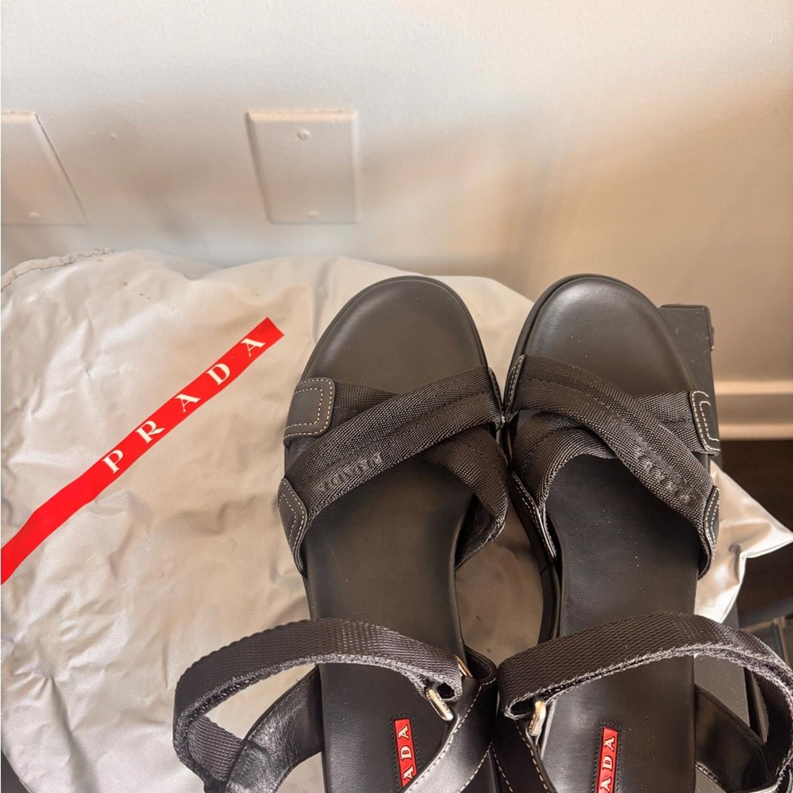 Prada Vintage Prada Sport platform wedge sandals Size US 8.5 / IT 38.5 - 1 Thumbnail