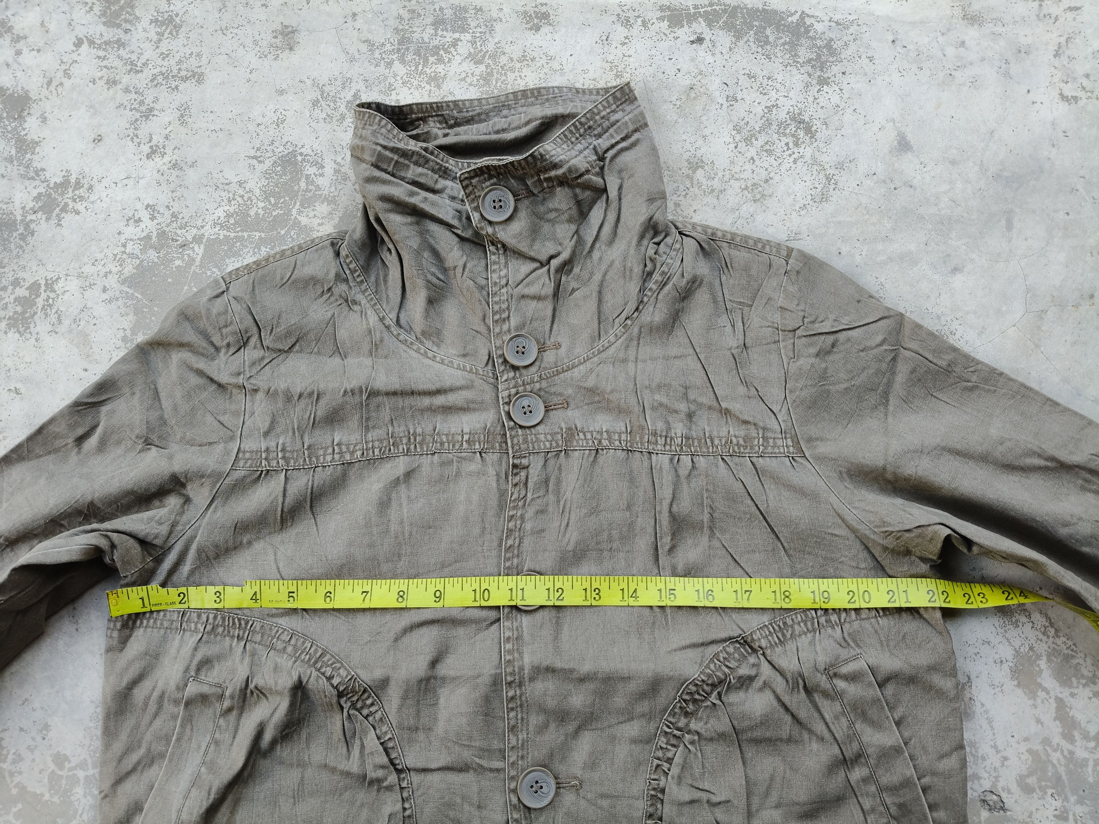 Japanese Brand Jinnee Button Up High Neck Jacket Size L / US 10 / IT 46 - 12 Thumbnail
