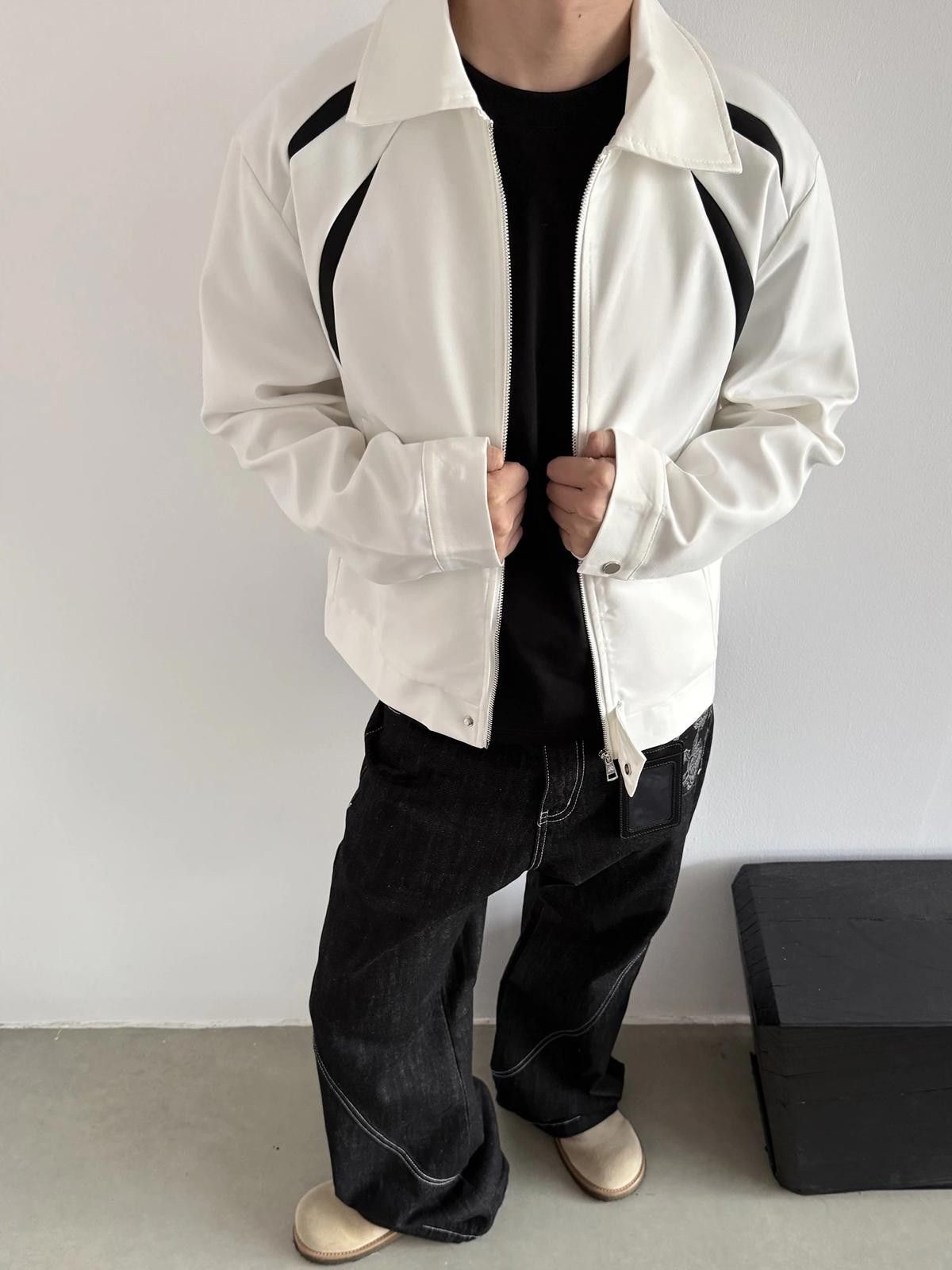 Japanese Brand Color Block Jacket Size US M / EU 48-50 / 2 - 2 Thumbnail