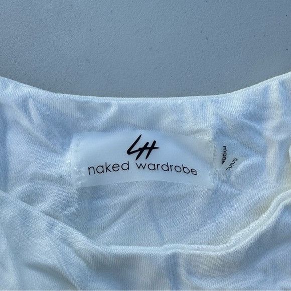 Designer NWT NAKED WARDROBE LORI CORRECTION OFF-WHITE SZ XXS Size XXS / US 00 / IT 34 - 3 Thumbnail