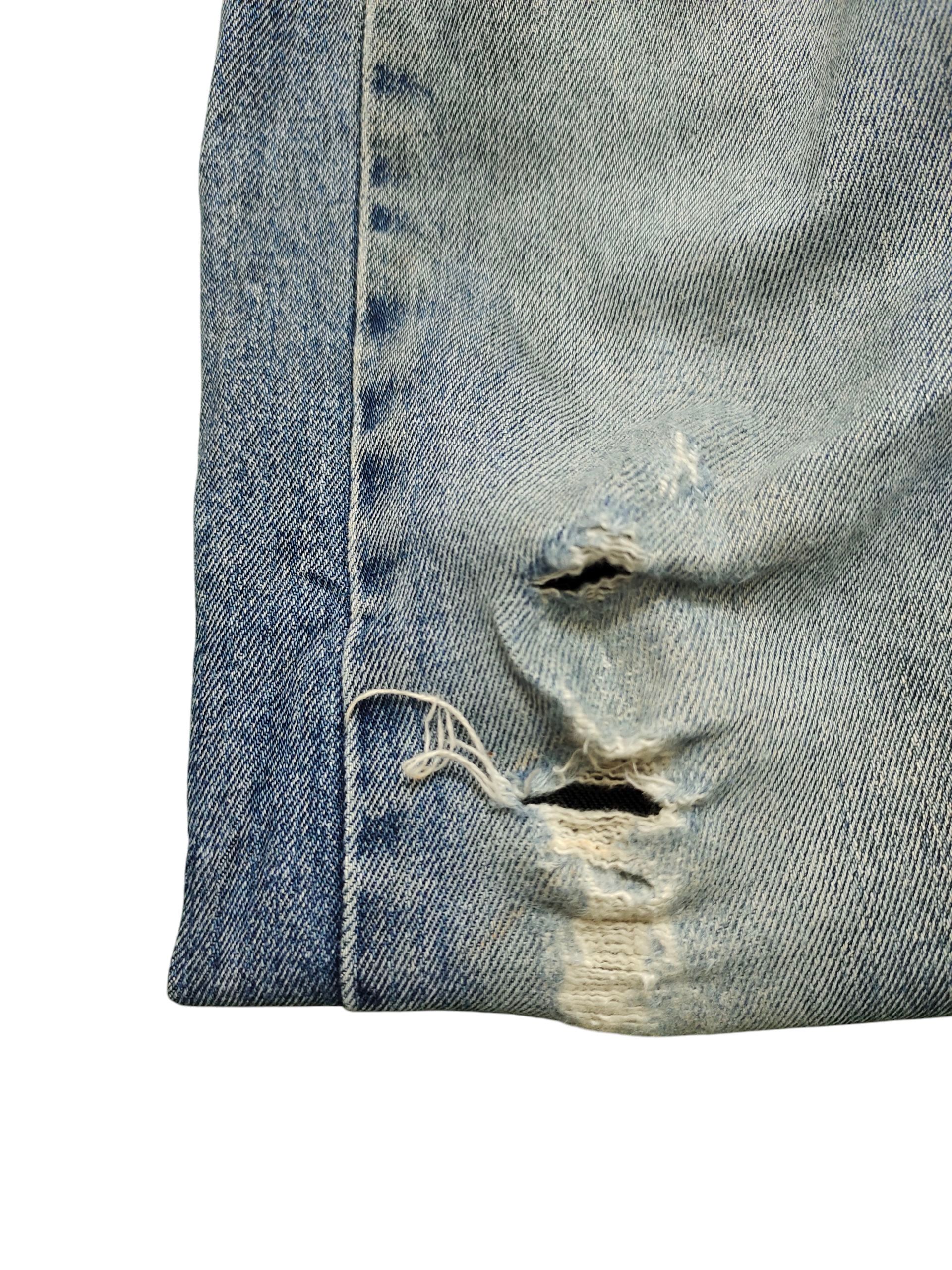 Levi's Vintage Clothing Vintage Levis 505 Clawmark Distress Sand Wash Denim Jeans Size US 30 / EU 46 - 15 Thumbnail