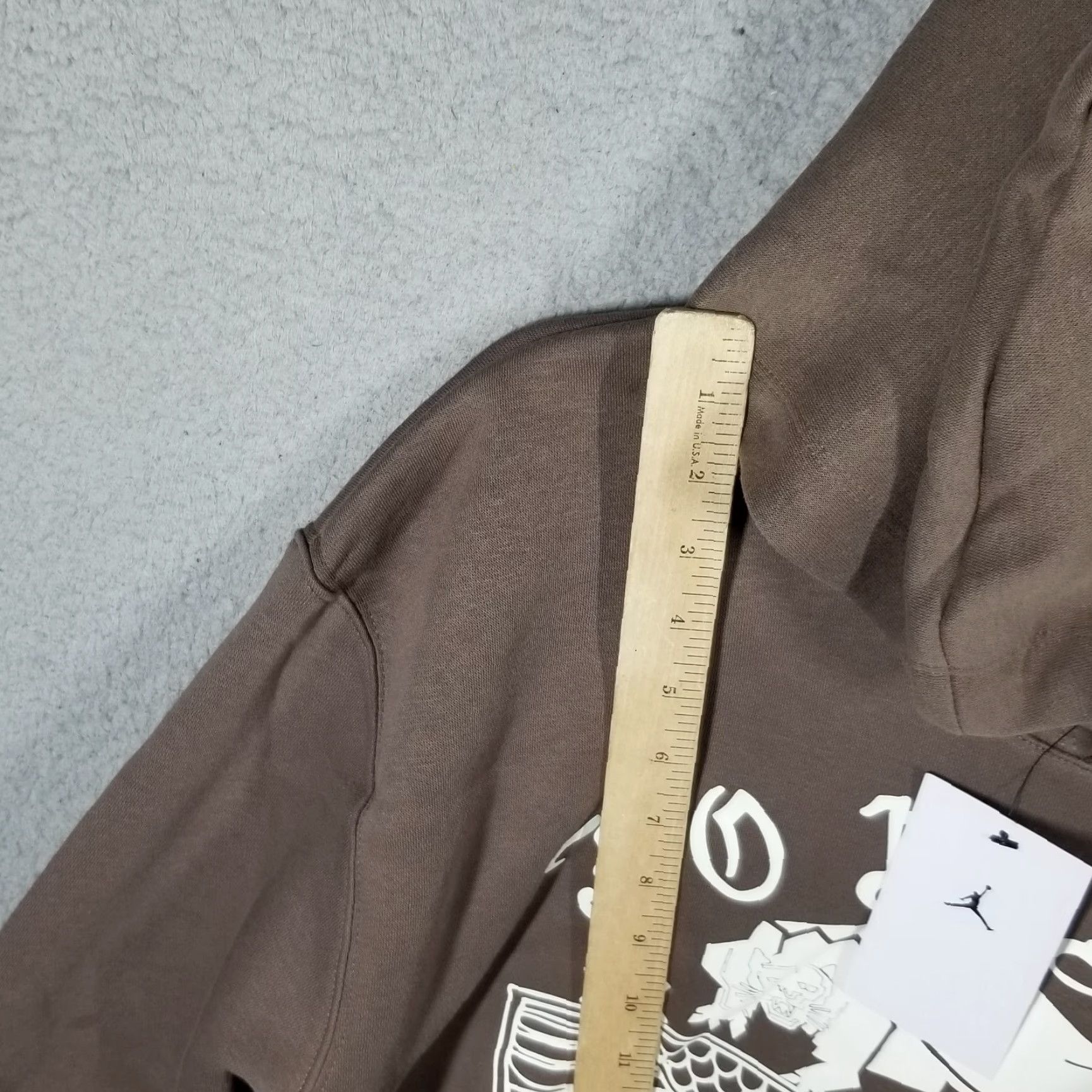 Nike Nike Jordan By Umar Rashid Flight Fleece Brown DV7571-274 Men L Pullover Hoodie Size US L / EU 52-54 / 3 - 3 Thumbnail