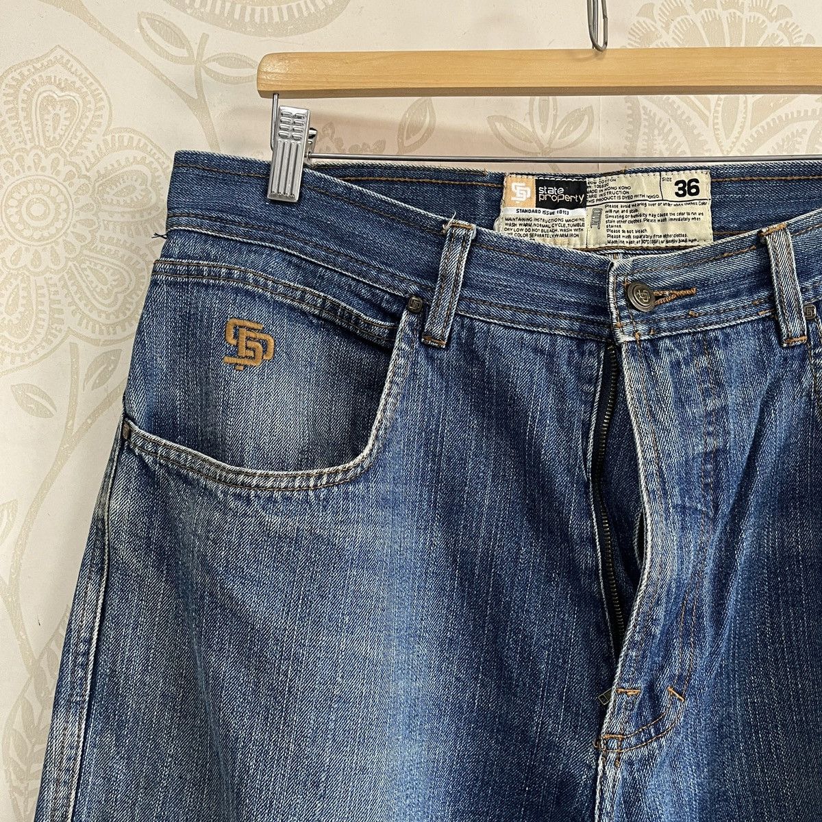 Vintage Baggy Jeans State Property Skaters Denim Size US 36 / EU 52 - 5 Thumbnail