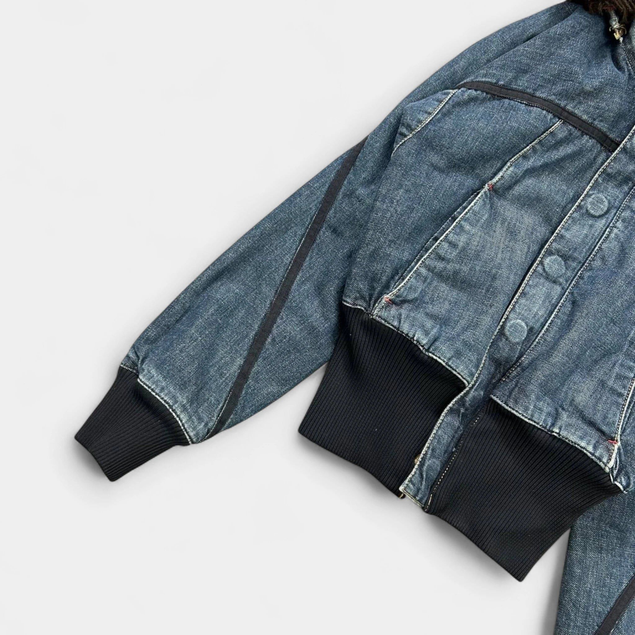 Levi's Levi's Engineered Denim Bomber Jacket with Fur Hood Size US S / EU 44-46 / 1 - 2 Thumbnail