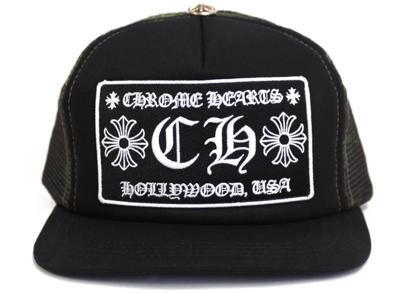 Chrome Hearts CH Hollywood Trucker Hat Black/Camo Size ONE SIZE - 1 Thumbnail