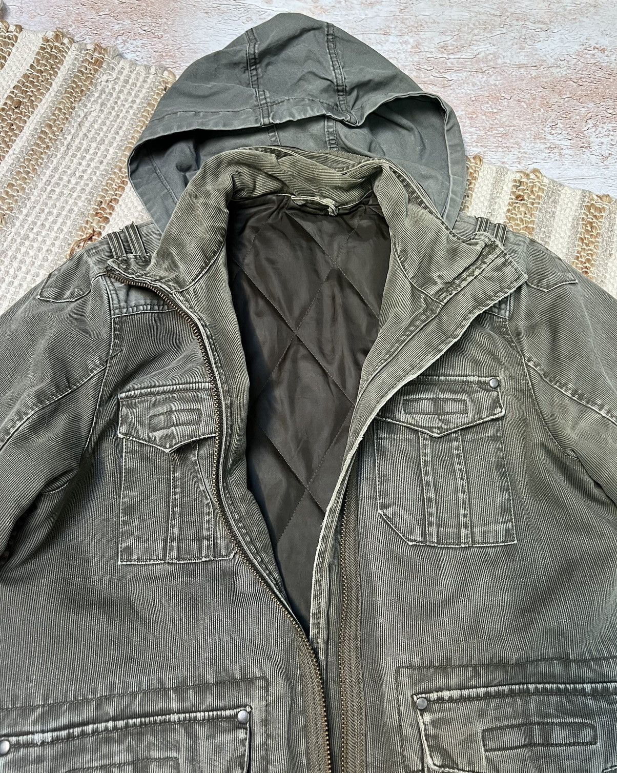 Japanese Brand × Le Grande Bleu (L.G.B.) Vintage Japanese distressed washed military jacket Size US S / EU 44-46 / 1 - 7 Thumbnail