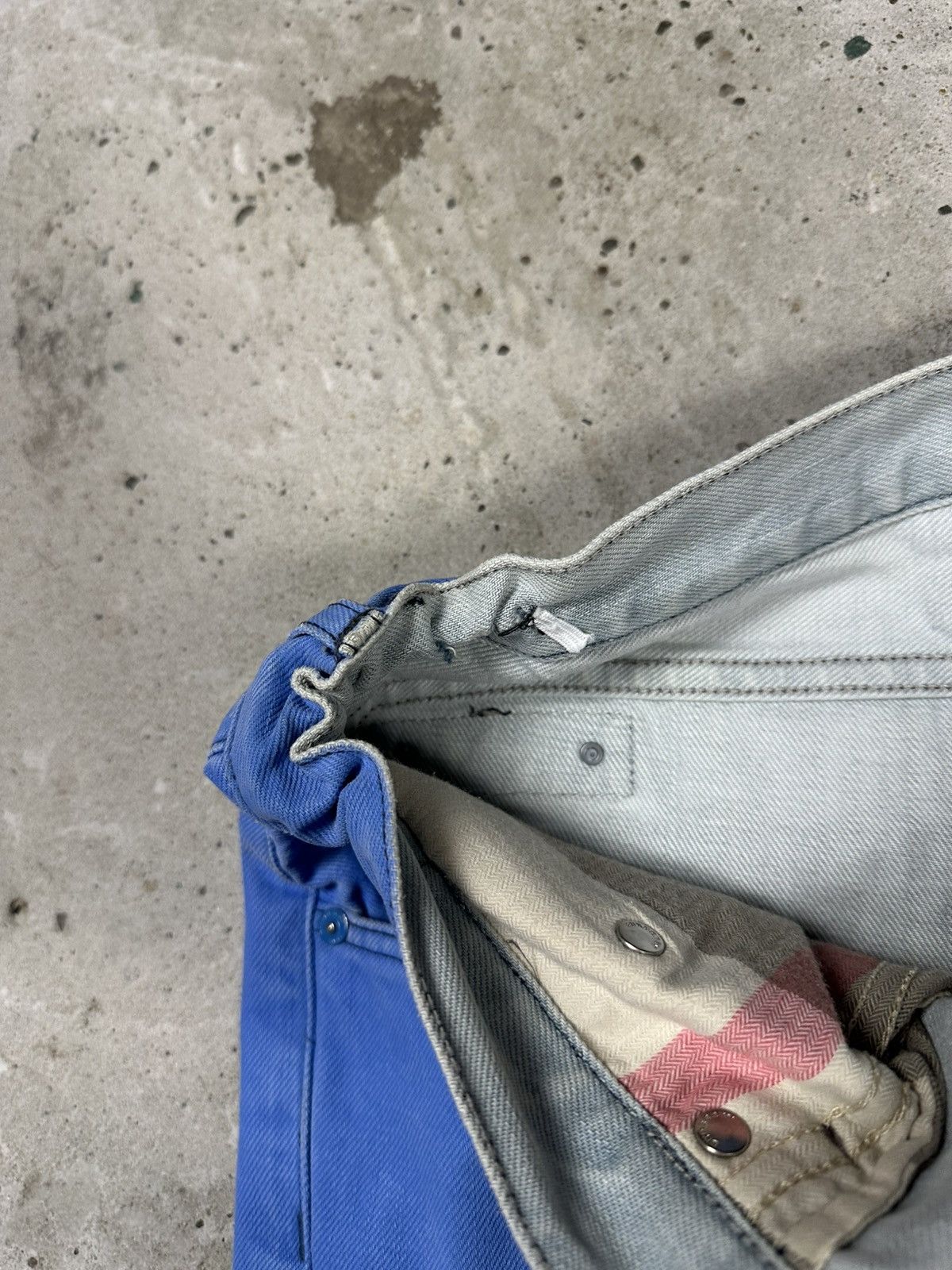Burberry Vintage Y2K Burberry Brit Loose Baggy Blue Denim Pants Jeans Size US 32 / EU 48 - 10 Thumbnail