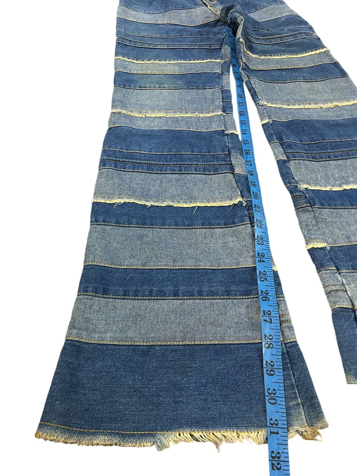 If Six Was Nine × Japanese Brand × Le Grande Bleu (L.G.B.) Vintage Ba-tsu Club Hagi Flared Jeans Size US 30 / EU 46 - 24 Thumbnail