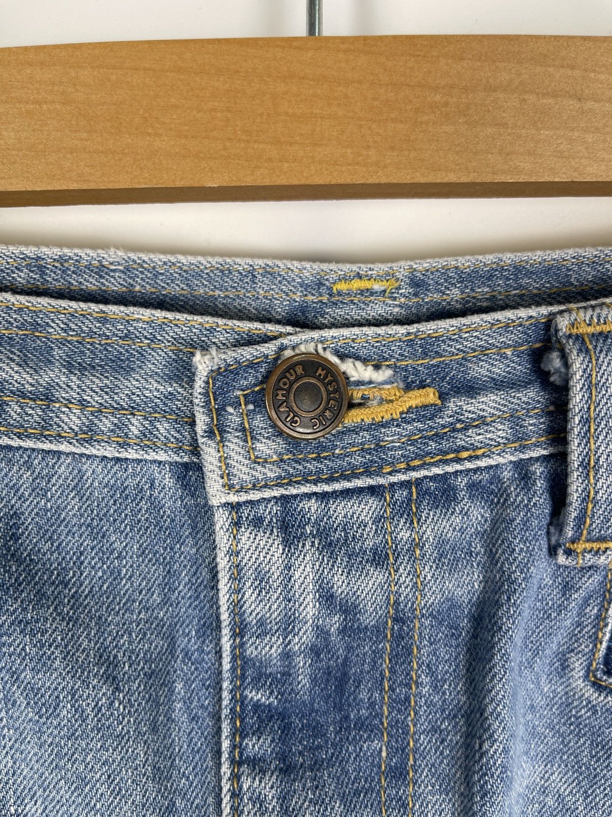 Hysteric Glamour Early 2000s HYSTERIC GLAMOUR Reconstructed Denim Skirt Size 28" / US 6 / IT 42 - 6 Thumbnail