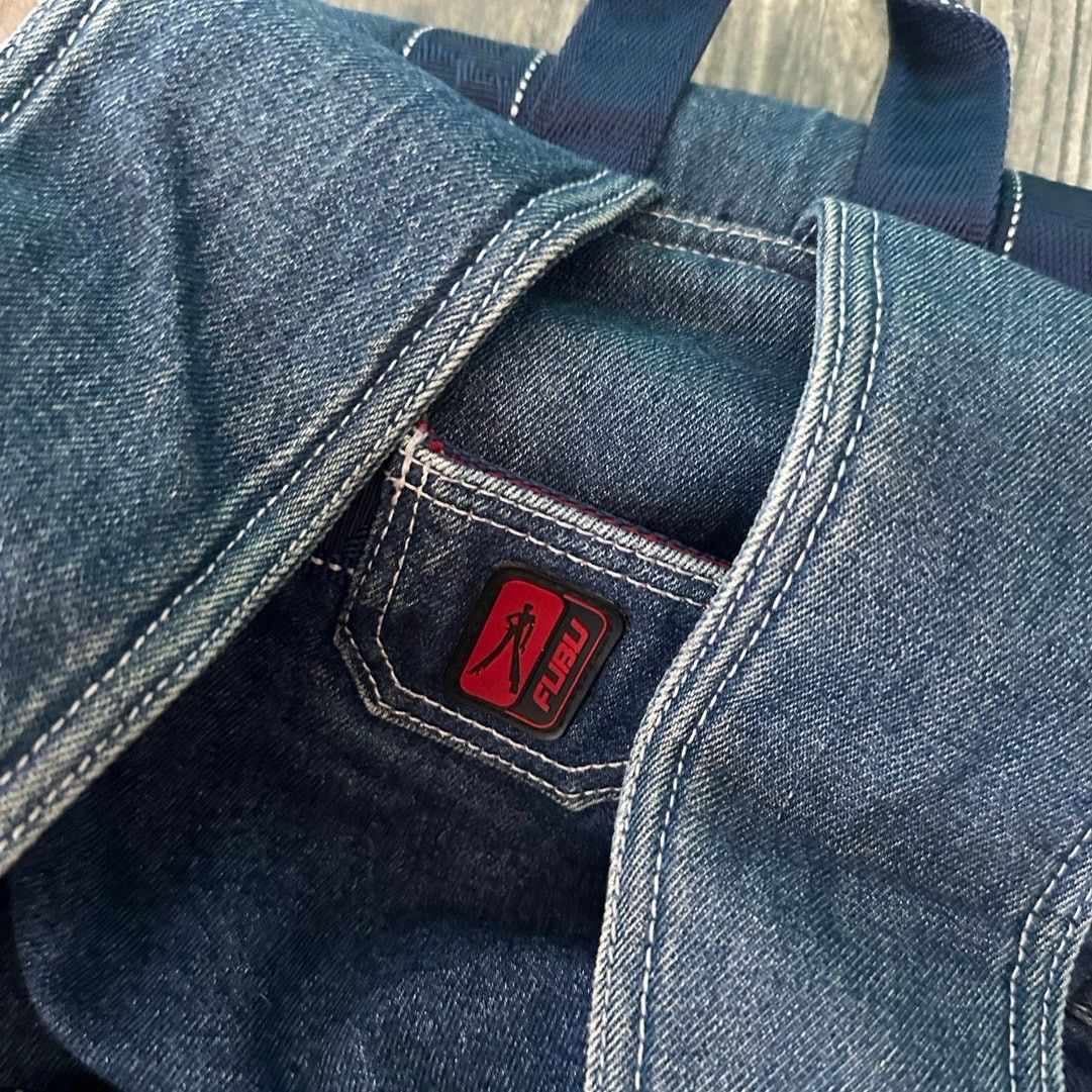 Fubu FLAWED vintage denim red fubu backpack Size ONE SIZE - 4 Thumbnail