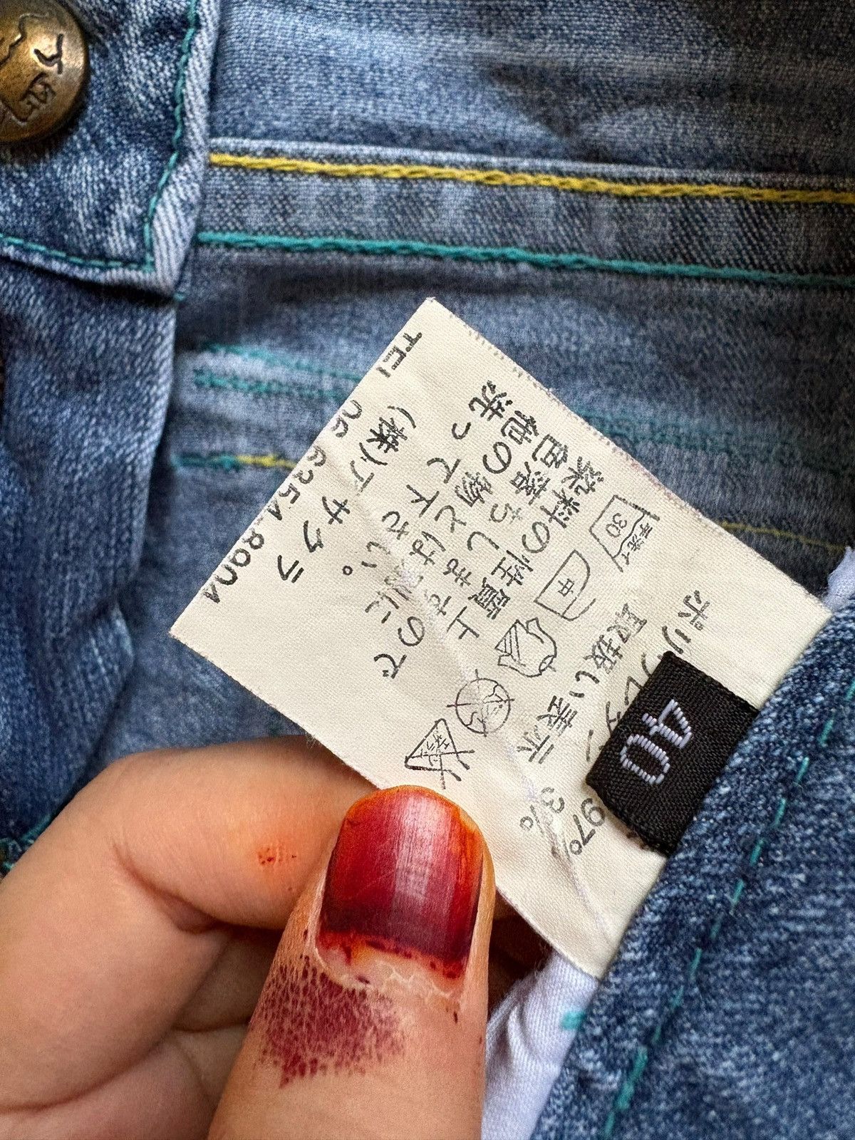 Japanese Brand SALES🔥Vintage Japanese Brand Blue Wash Bootcut Flare Jeans Size US 28 / EU 44 - 10 Thumbnail